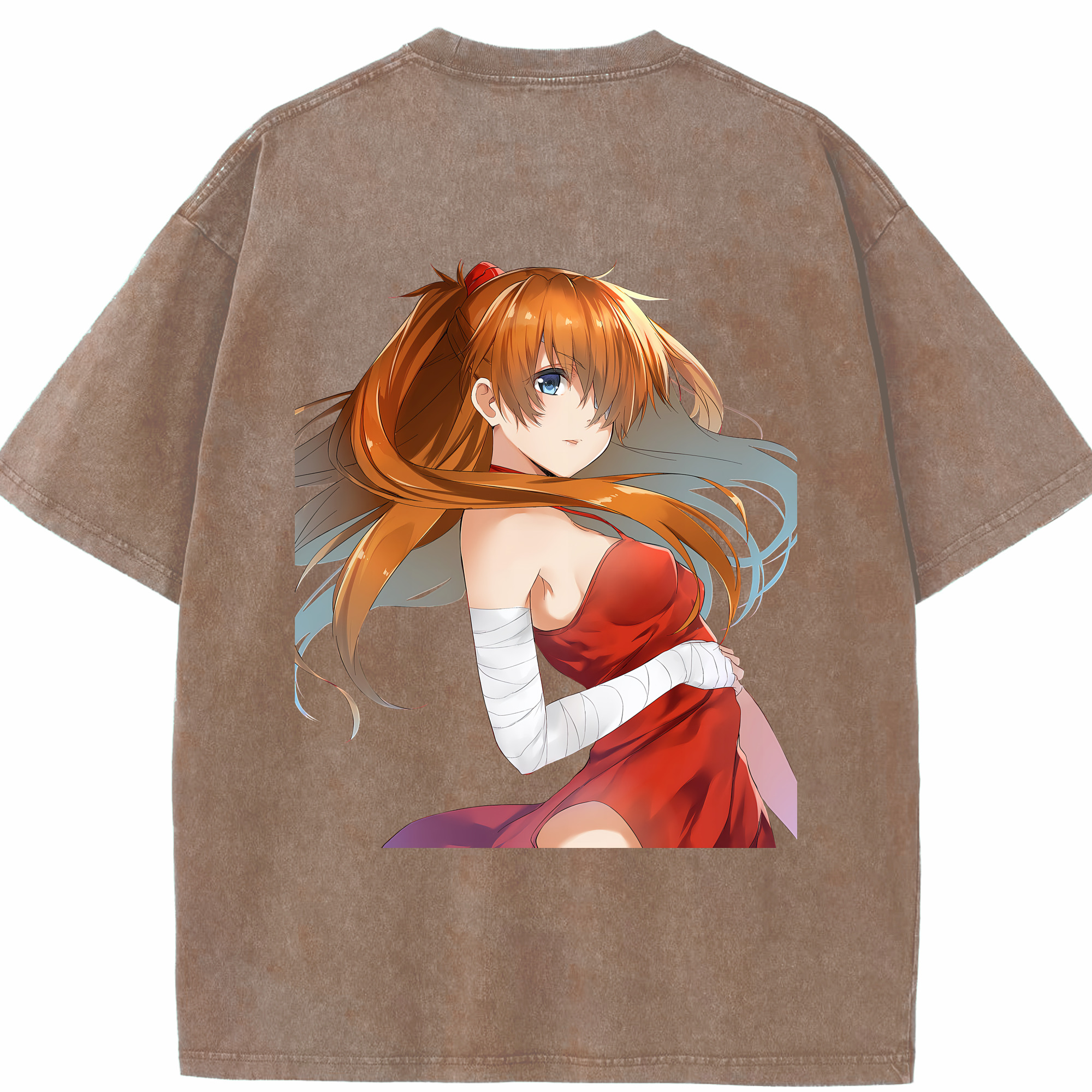 （画像用） EVA 新世紀エヴァンゲリオン 綿100% ヴィンテージ風 半袖Tシャツ（背面プリント）
