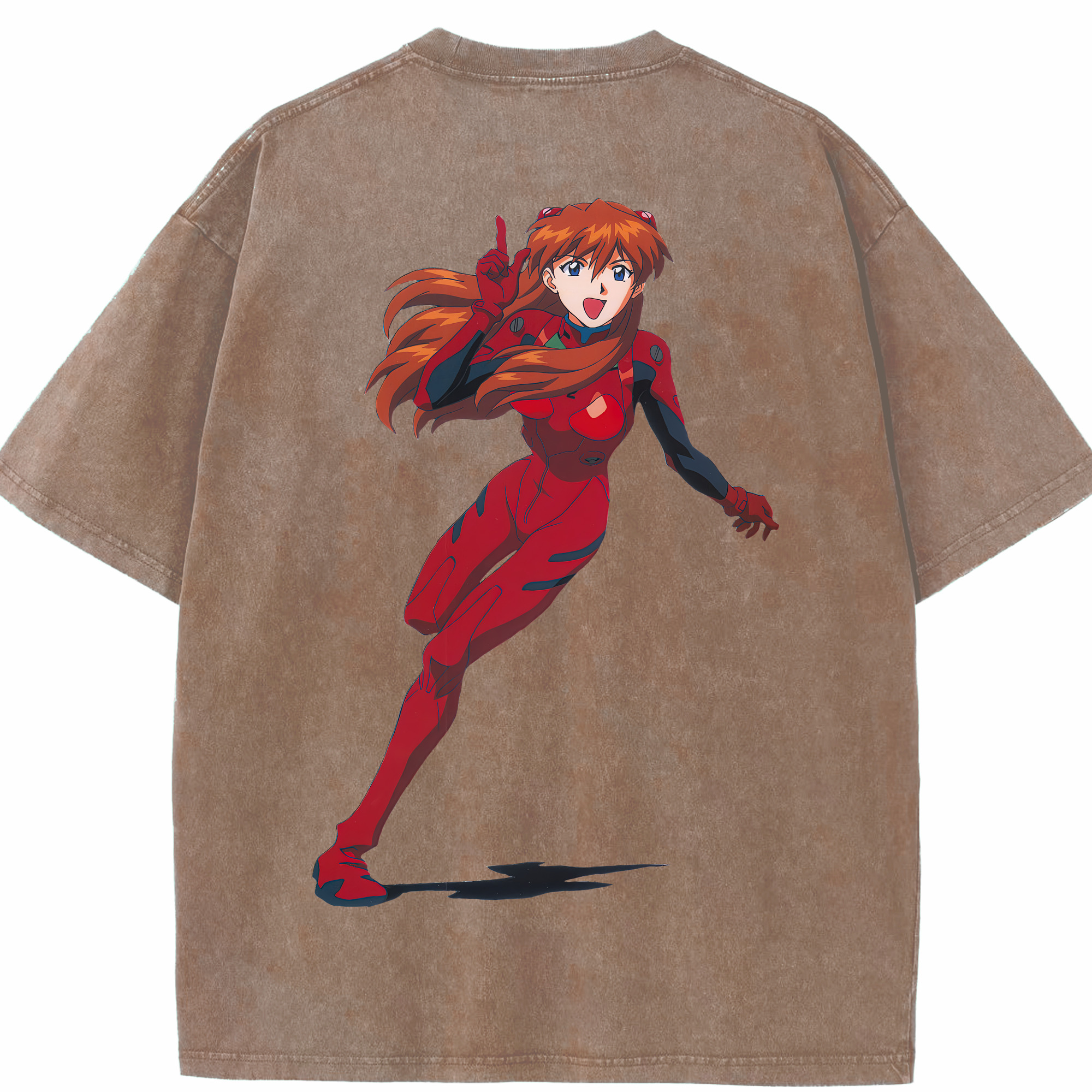 （画像用） EVA 新世紀エヴァンゲリオン 綿100% ヴィンテージ風 半袖Tシャツ（背面プリント）