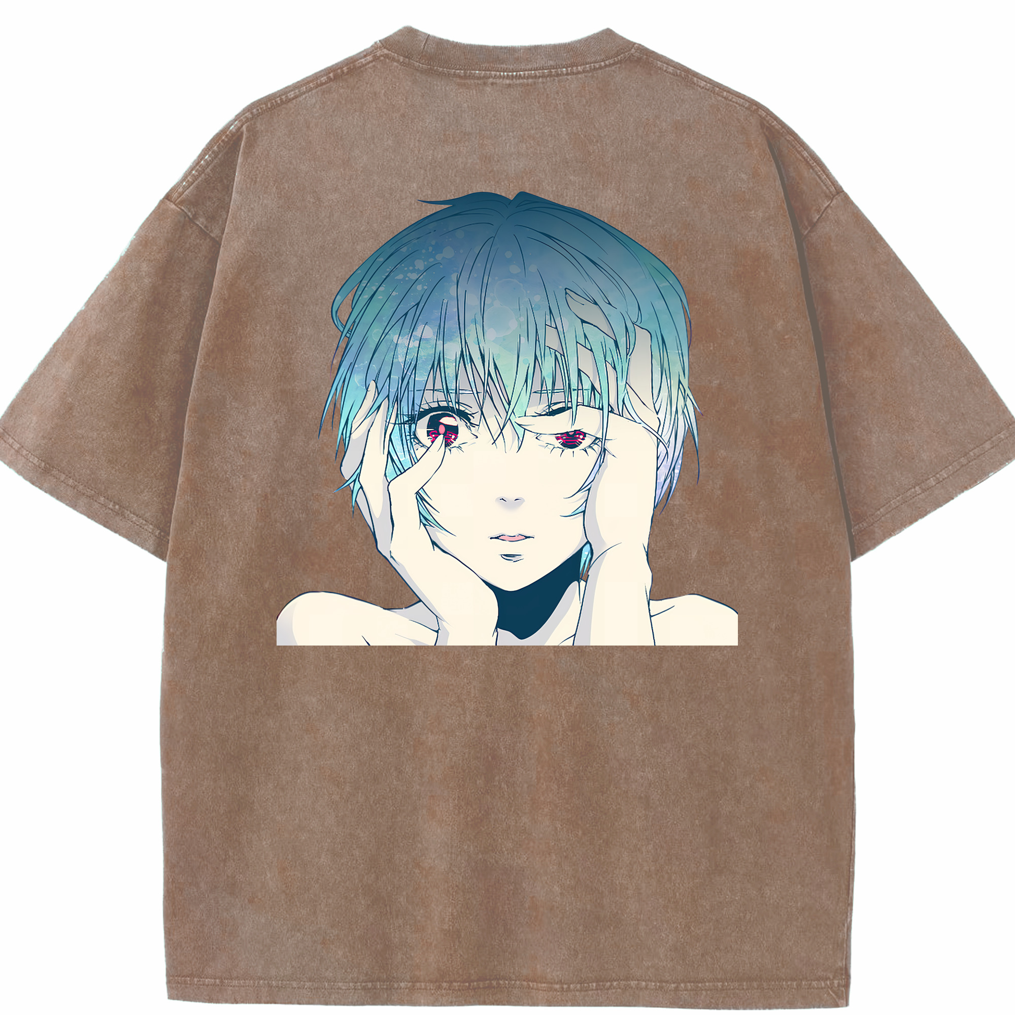 （画像用） EVA 新世紀エヴァンゲリオン 綿100% ヴィンテージ風 半袖Tシャツ（背面プリント）