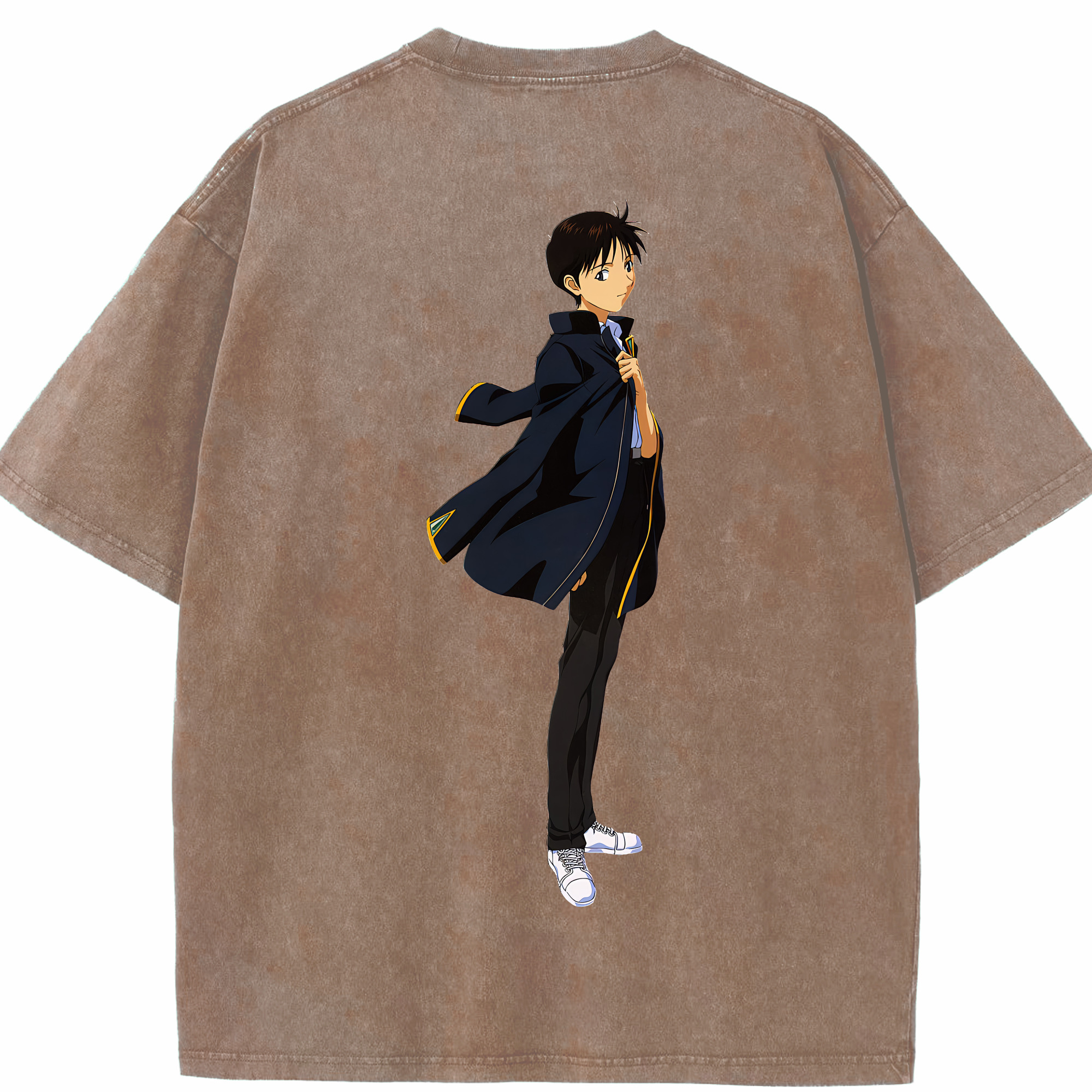 （画像用） EVA 新世紀エヴァンゲリオン 綿100% ヴィンテージ風 半袖Tシャツ（背面プリント）