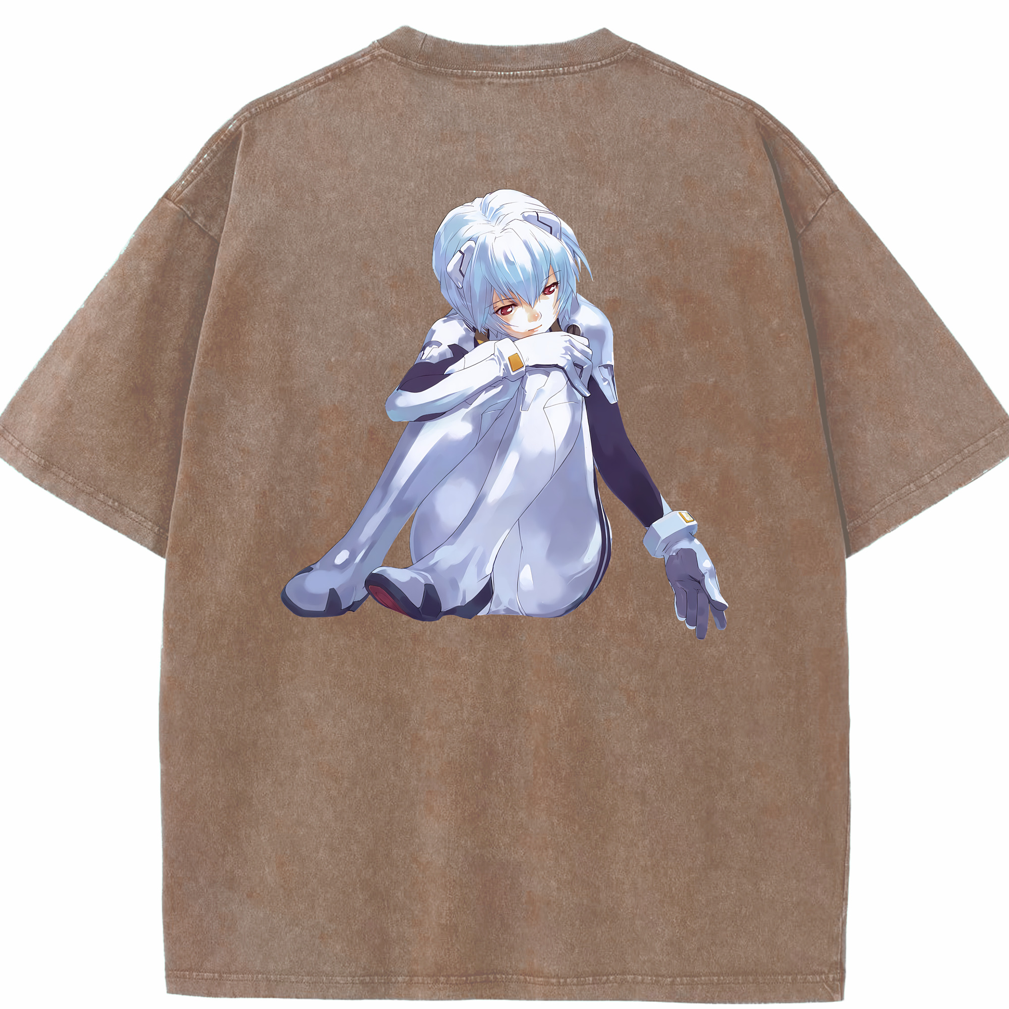 （画像用） EVA 新世紀エヴァンゲリオン 綿100% ヴィンテージ風 半袖Tシャツ（背面プリント）