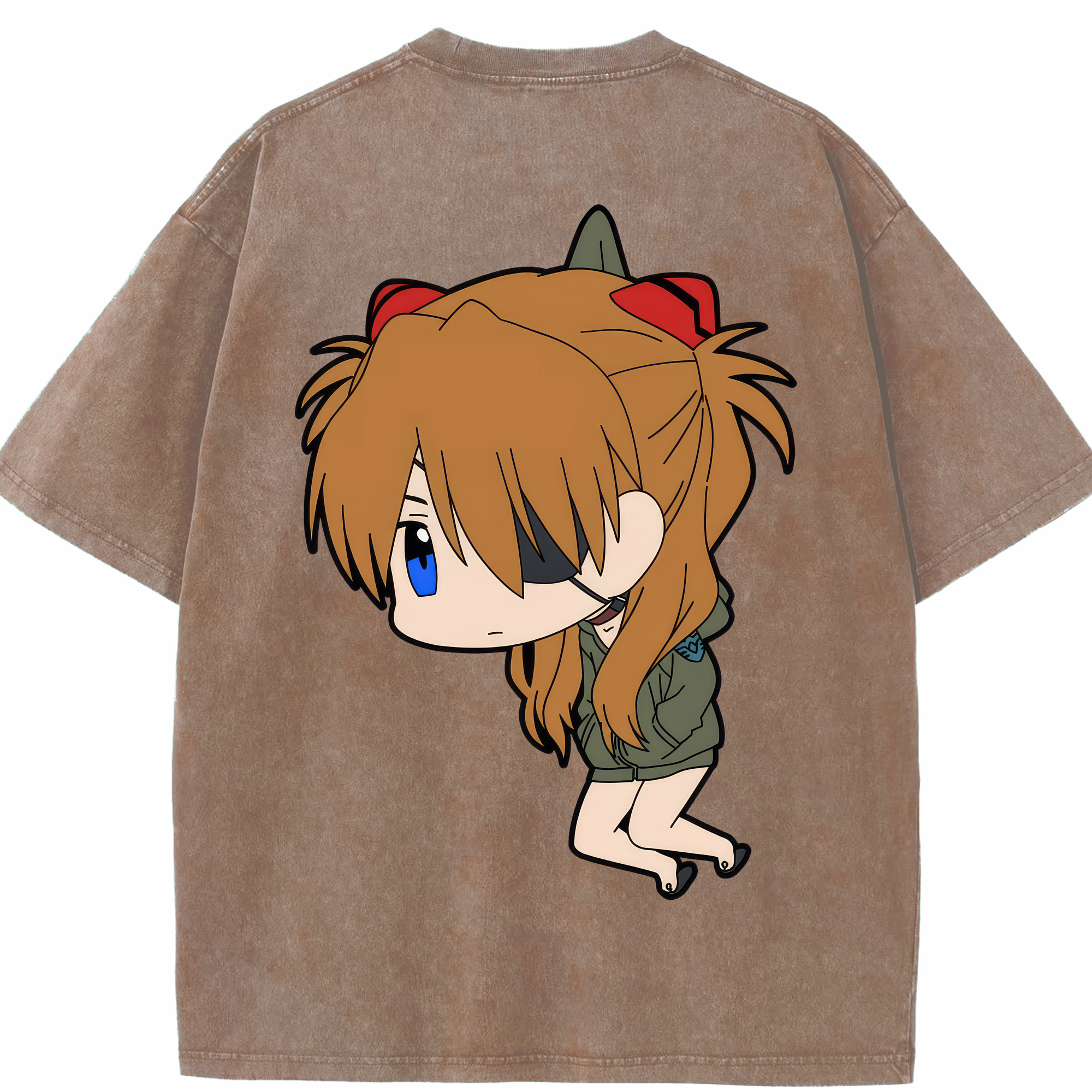 （画像用） EVA 新世紀エヴァンゲリオン 綿100% ヴィンテージ風 半袖Tシャツ（背面プリント）