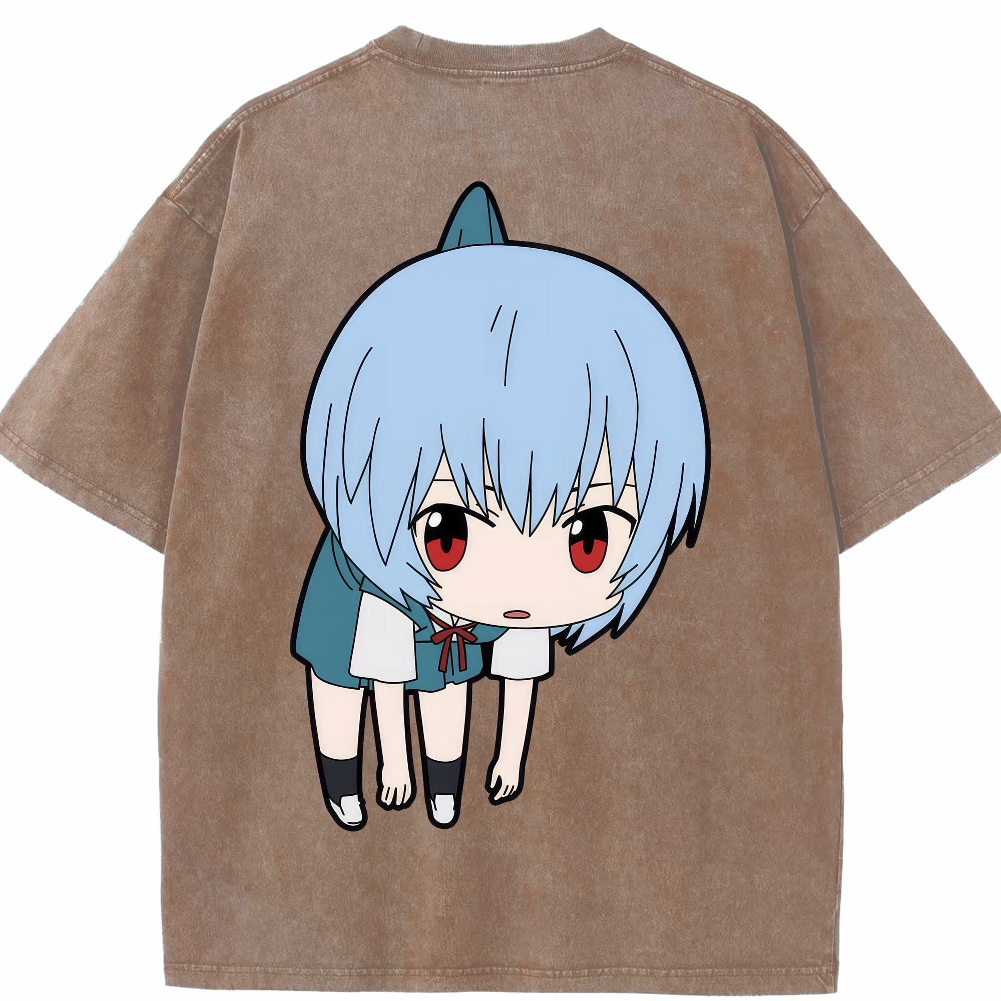 （画像用） EVA 新世紀エヴァンゲリオン 綿100% ヴィンテージ風 半袖Tシャツ（背面プリント）