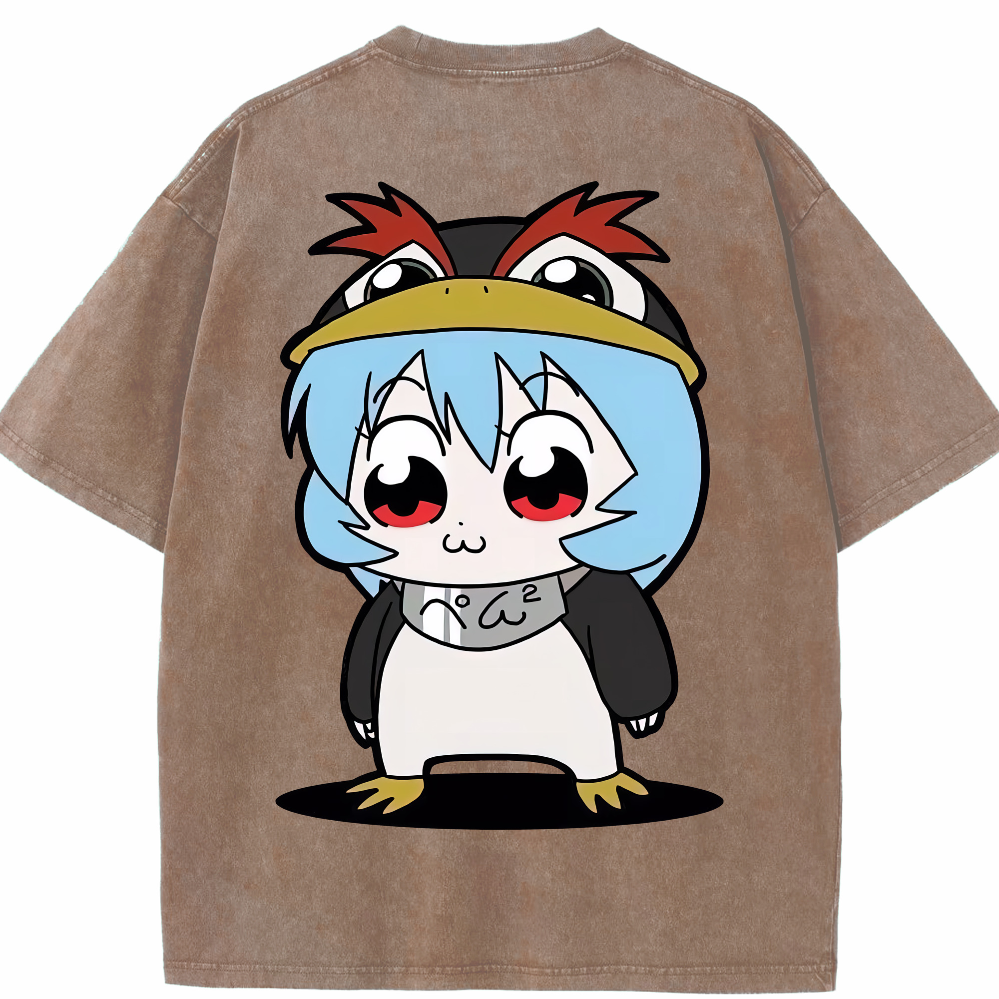 （画像用） EVA 新世紀エヴァンゲリオン 綿100% ヴィンテージ風 半袖Tシャツ（背面プリント）