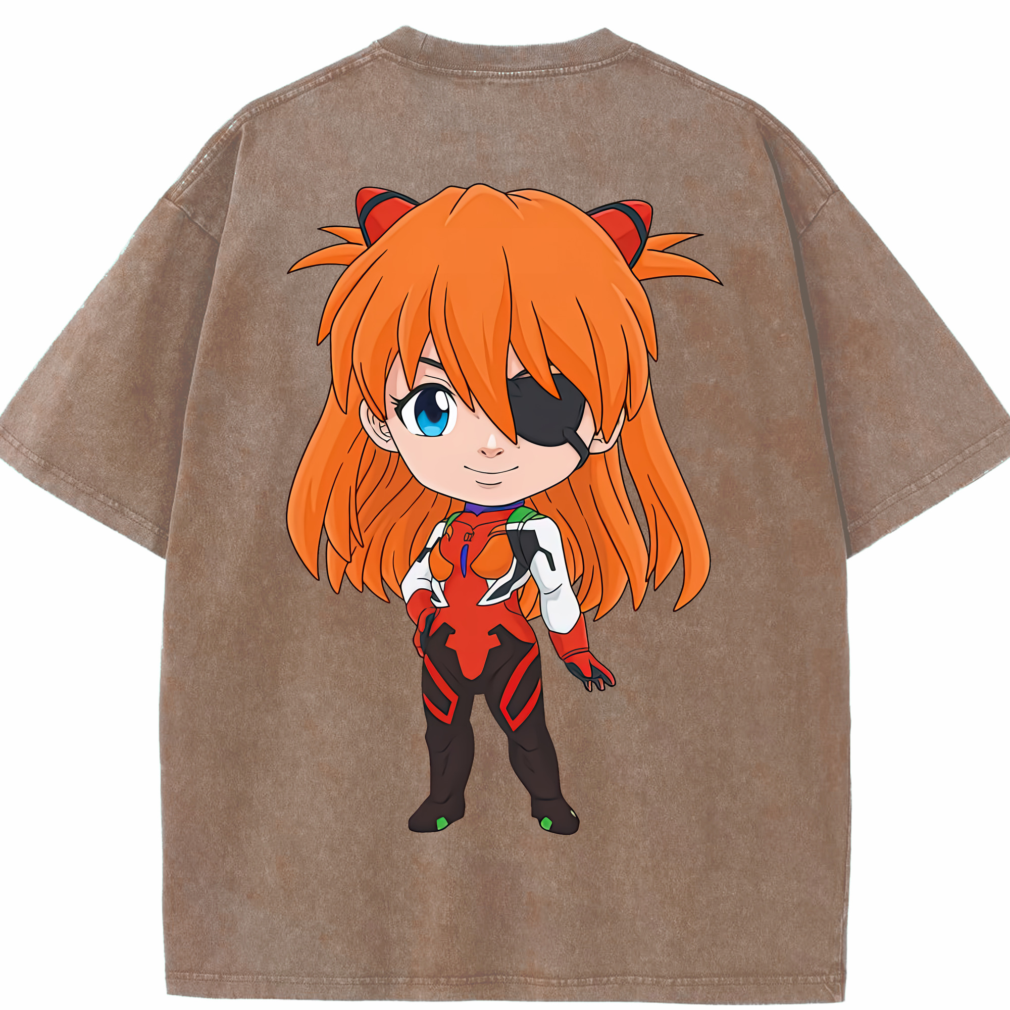 （画像用） EVA 新世紀エヴァンゲリオン 綿100% ヴィンテージ風 半袖Tシャツ（背面プリント）