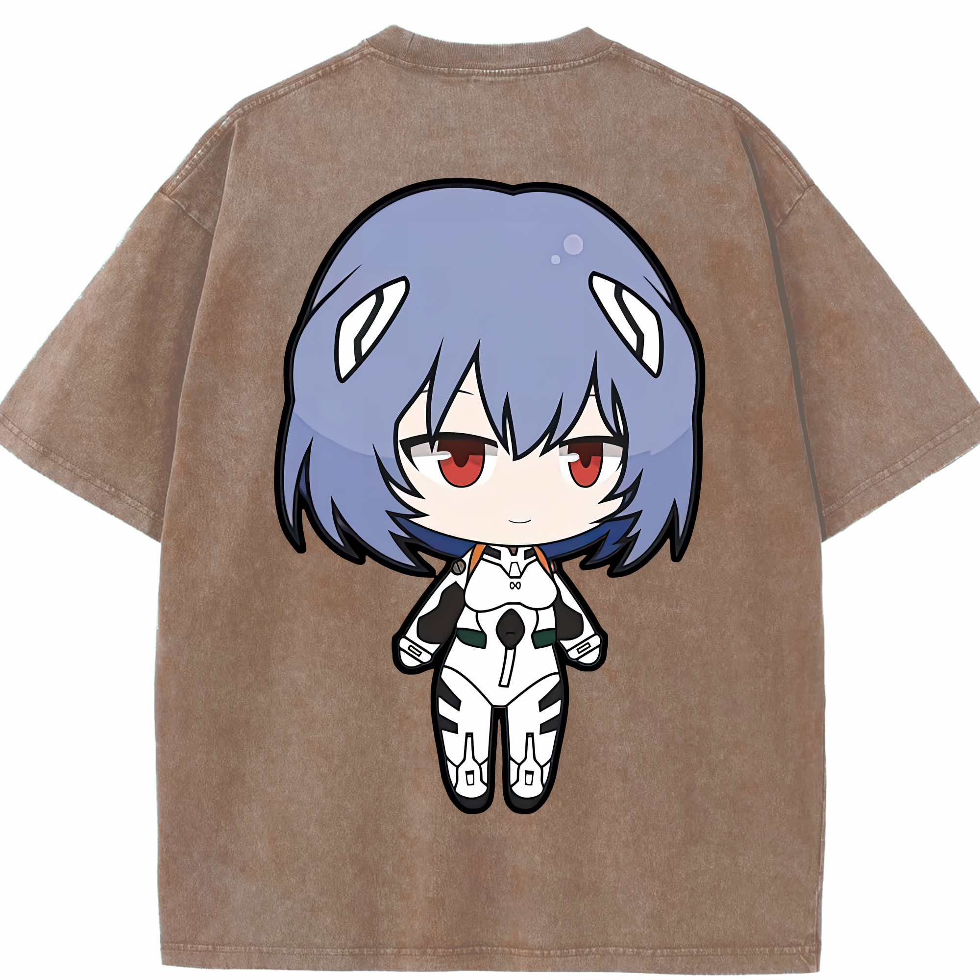 （画像用） EVA 新世紀エヴァンゲリオン 綿100% ヴィンテージ風 半袖Tシャツ（背面プリント）