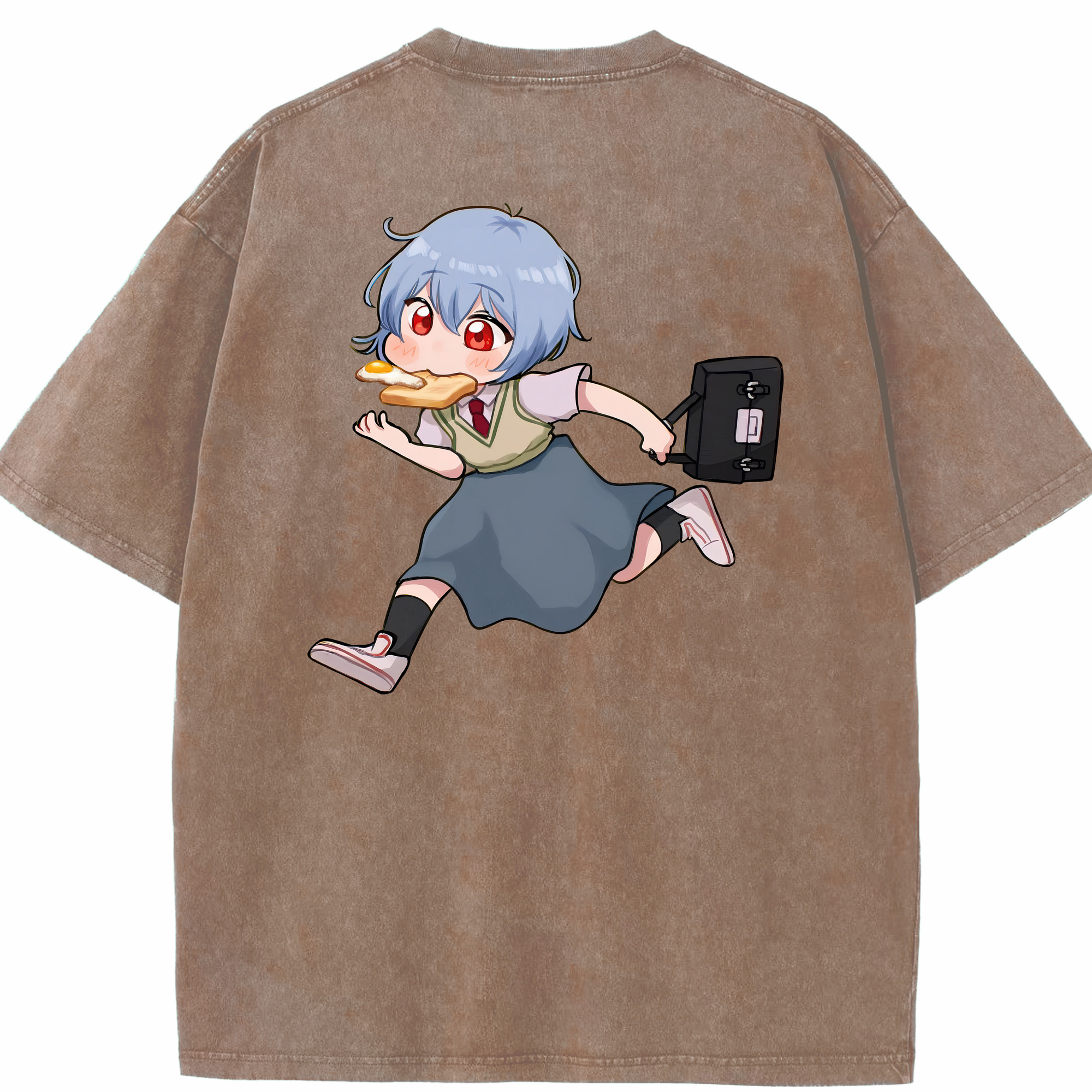 （画像用） EVA 新世紀エヴァンゲリオン 綿100% ヴィンテージ風 半袖Tシャツ（背面プリント）