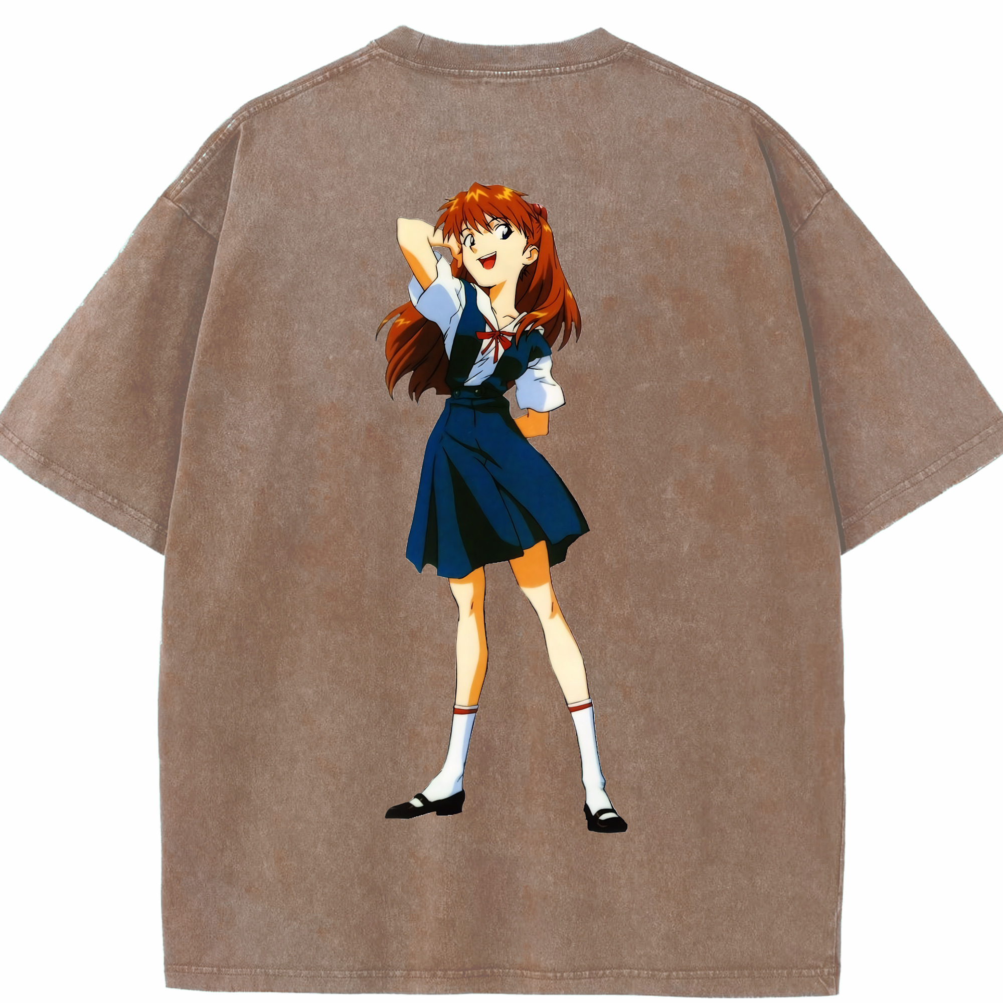 （画像用） EVA 新世紀エヴァンゲリオン 綿100% ヴィンテージ風 半袖Tシャツ（背面プリント）