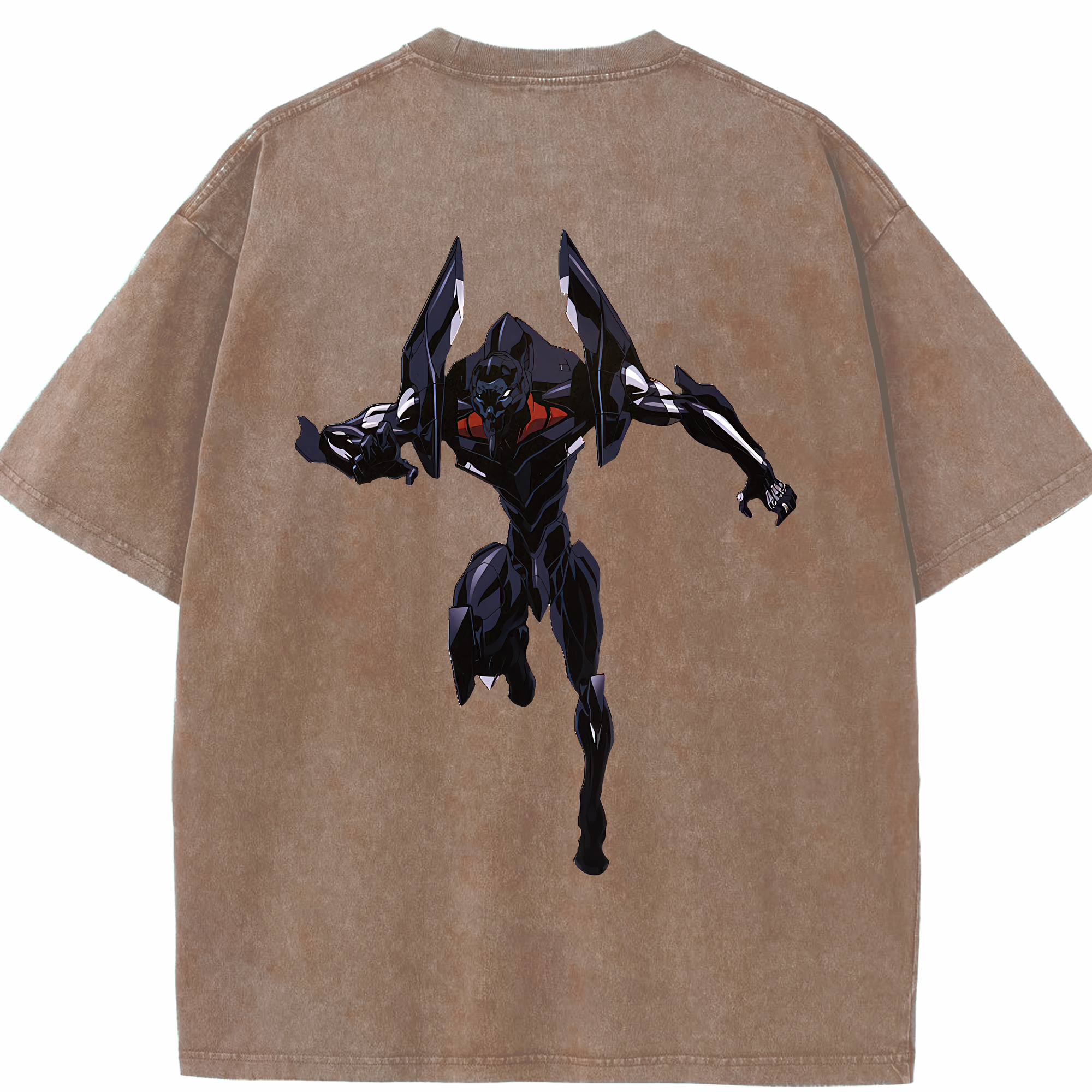 （画像用） EVA 新世紀エヴァンゲリオン 綿100% ヴィンテージ風 半袖Tシャツ（背面プリント）