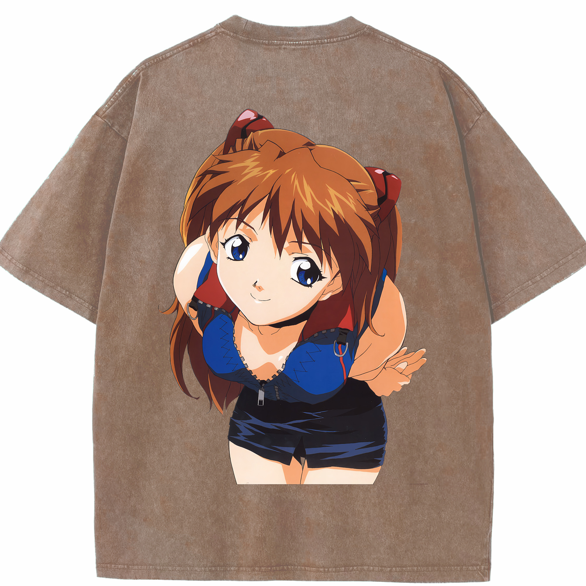 （画像用） EVA 新世紀エヴァンゲリオン 綿100% ヴィンテージ風 半袖Tシャツ（背面プリント）
