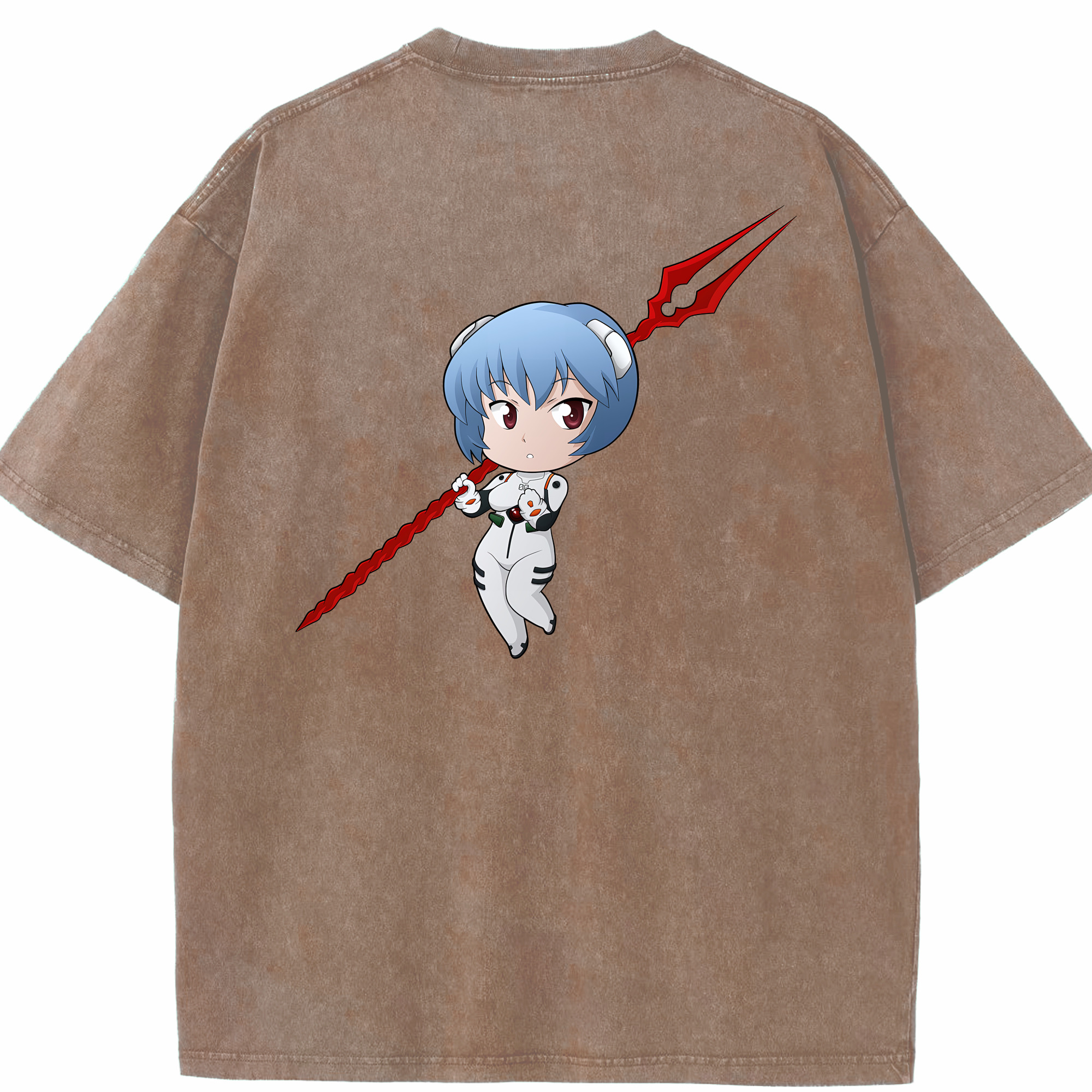 （画像用） EVA 新世紀エヴァンゲリオン 綿100% ヴィンテージ風 半袖Tシャツ（背面プリント）