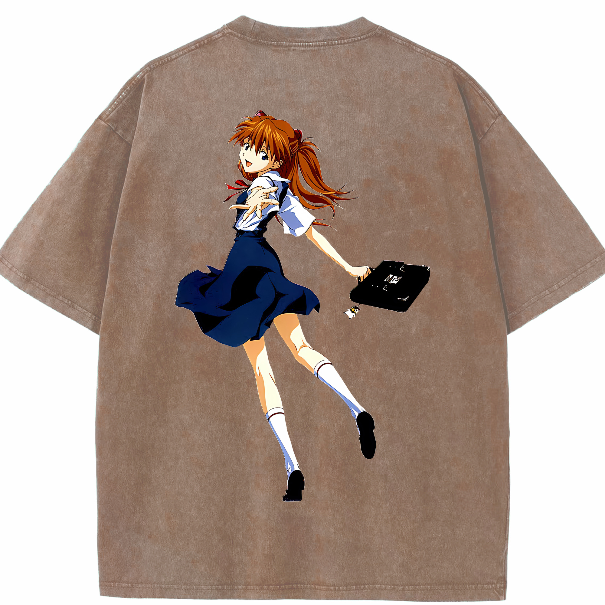 （画像用） EVA 新世紀エヴァンゲリオン 綿100% ヴィンテージ風 半袖Tシャツ（背面プリント）