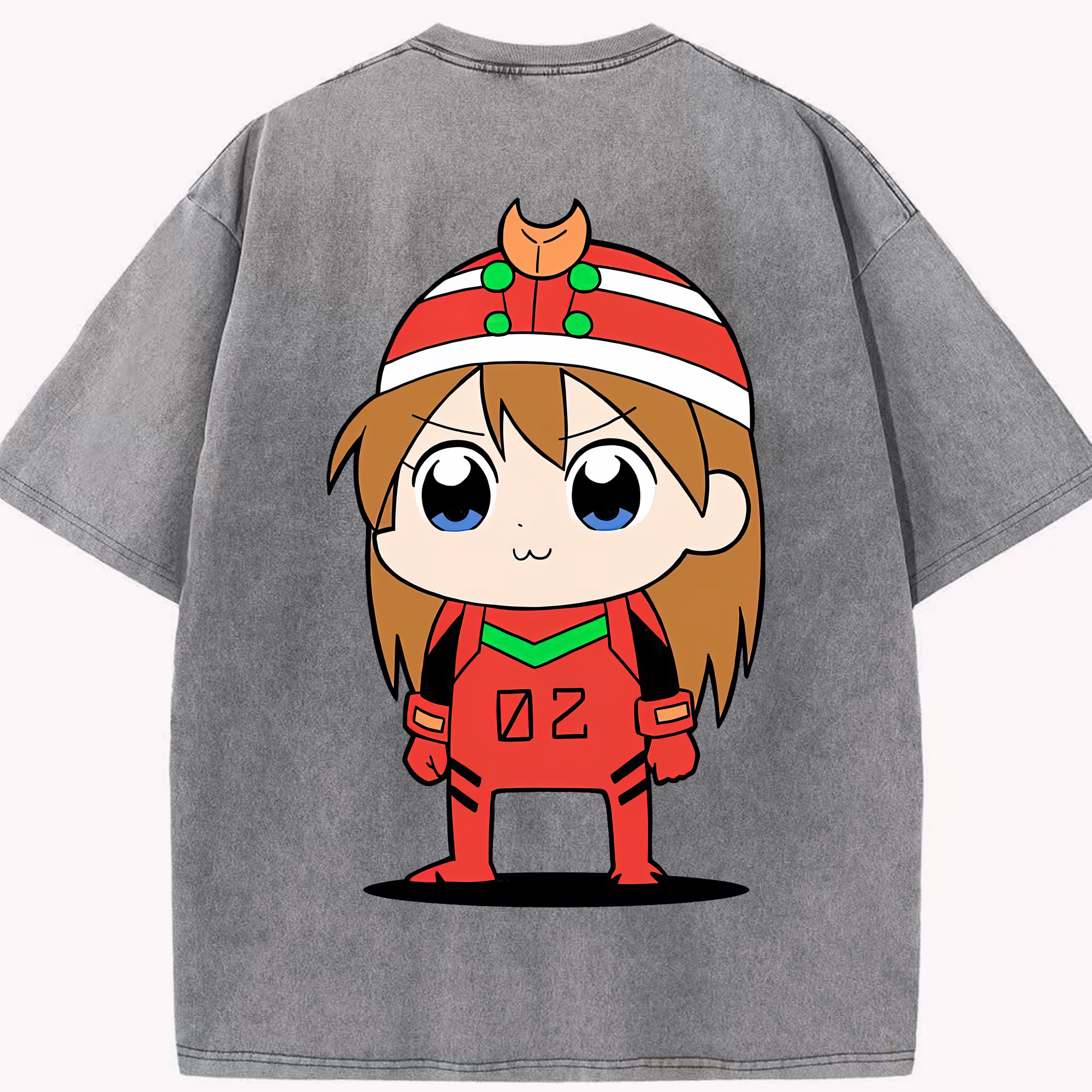 （画像用） EVA 新世紀エヴァンゲリオン 綿100% ヴィンテージ風 半袖Tシャツ（背面プリント）