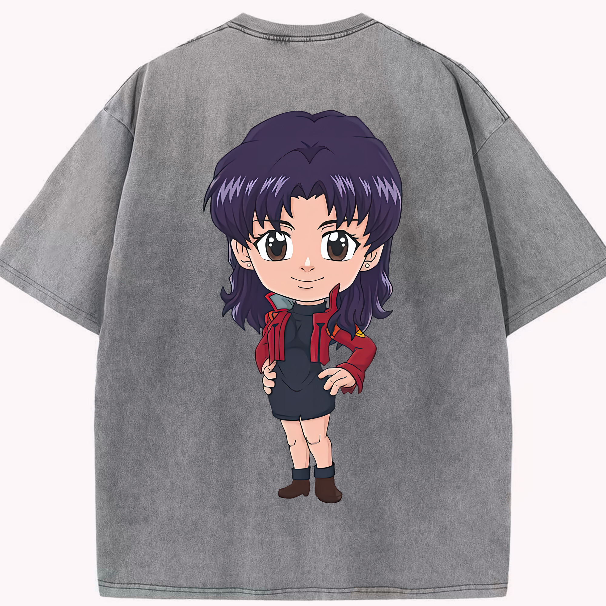 （画像用） EVA 新世紀エヴァンゲリオン 綿100% ヴィンテージ風 半袖Tシャツ（背面プリント）