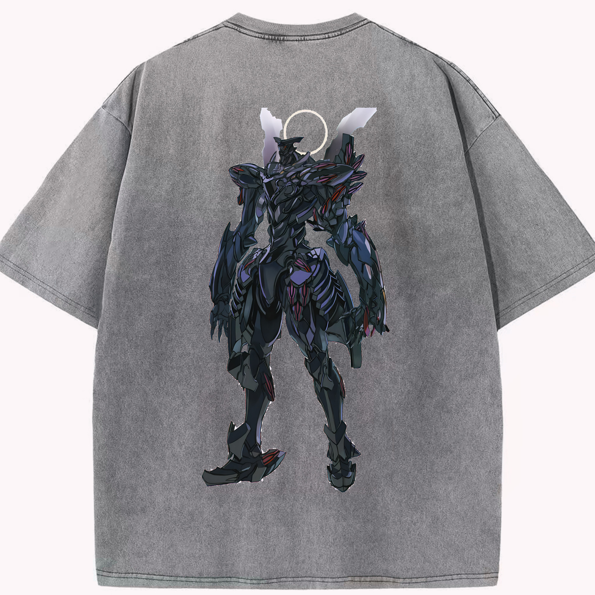 （画像用） EVA 新世紀エヴァンゲリオン 綿100% ヴィンテージ風 半袖Tシャツ（背面プリント）