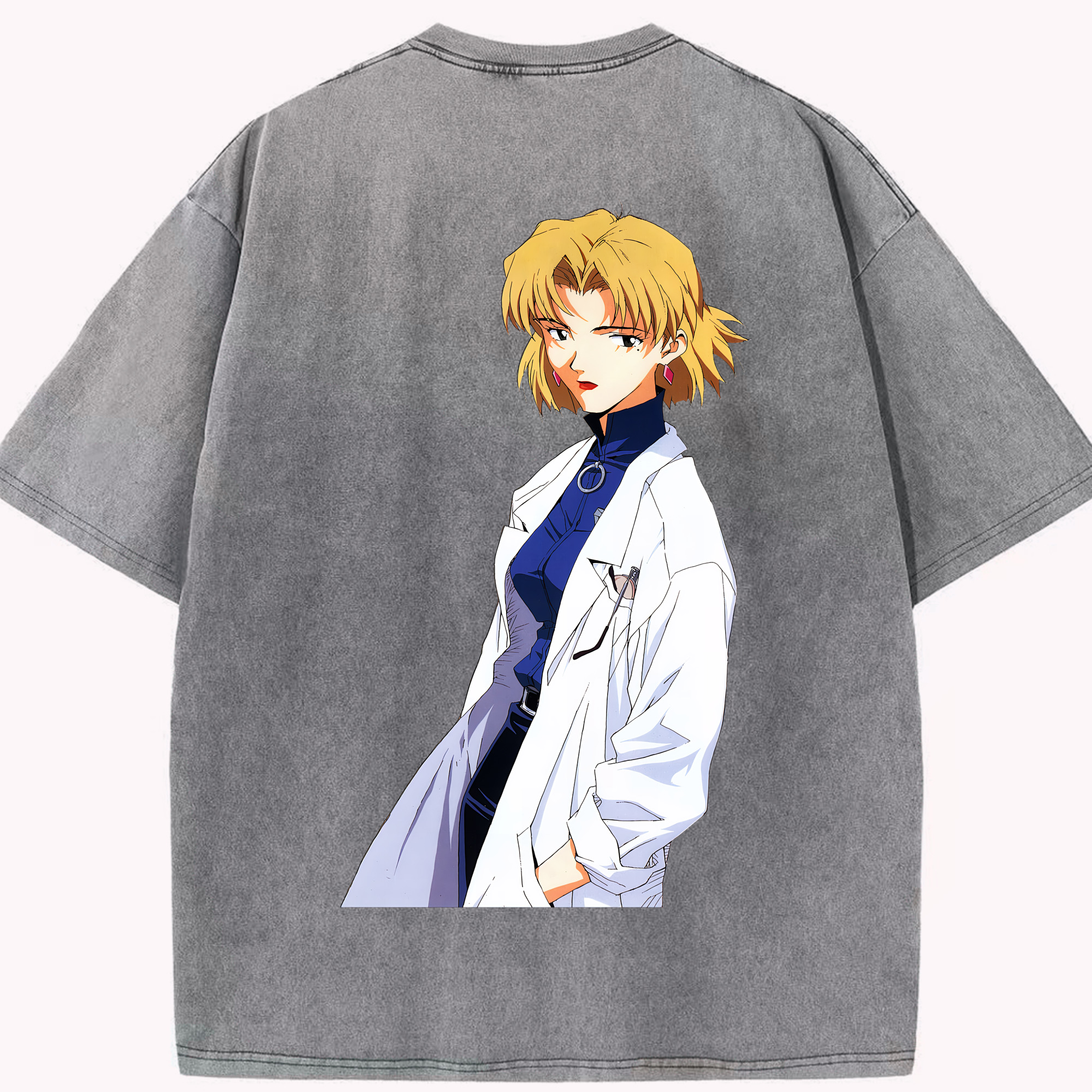 （画像用） EVA 新世紀エヴァンゲリオン 綿100% ヴィンテージ風 半袖Tシャツ（背面プリント）