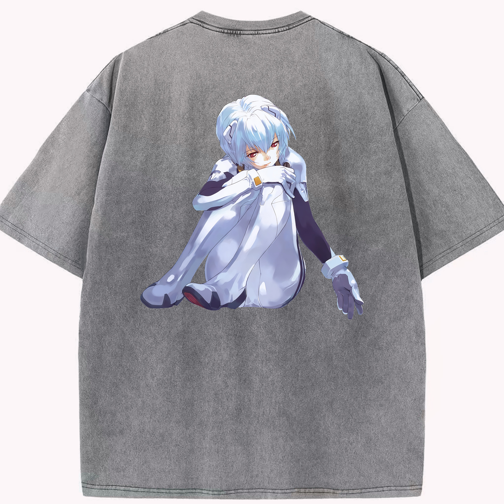 （画像用） EVA 新世紀エヴァンゲリオン 綿100% ヴィンテージ風 半袖Tシャツ（背面プリント）