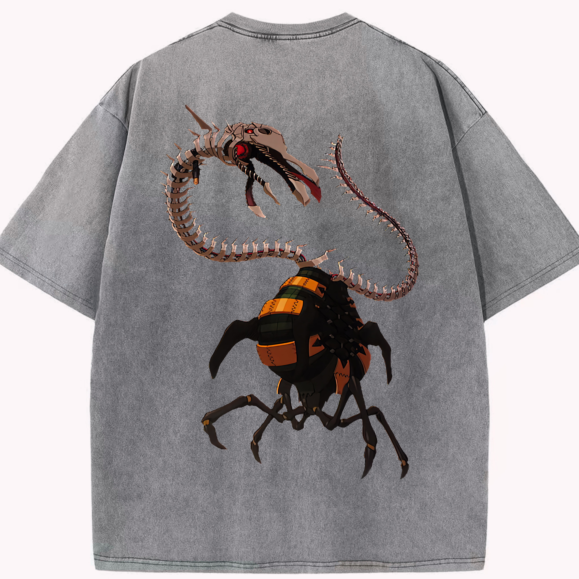 （画像用） EVA 新世紀エヴァンゲリオン 綿100% ヴィンテージ風 半袖Tシャツ（背面プリント）