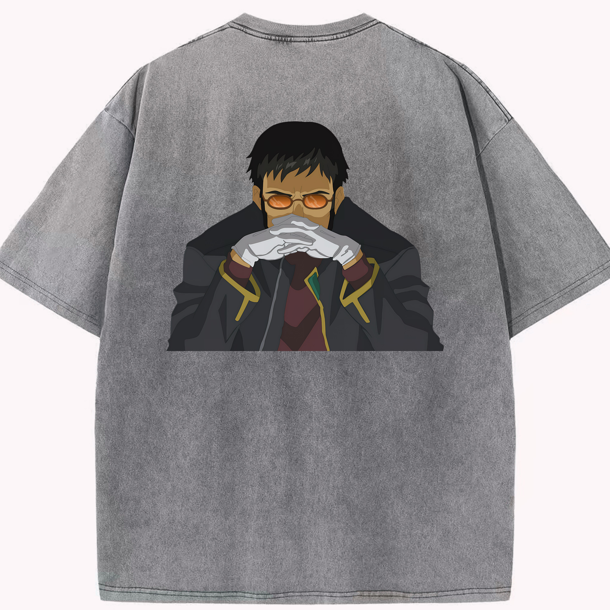 （画像用） EVA 新世紀エヴァンゲリオン 綿100% ヴィンテージ風 半袖Tシャツ（背面プリント）
