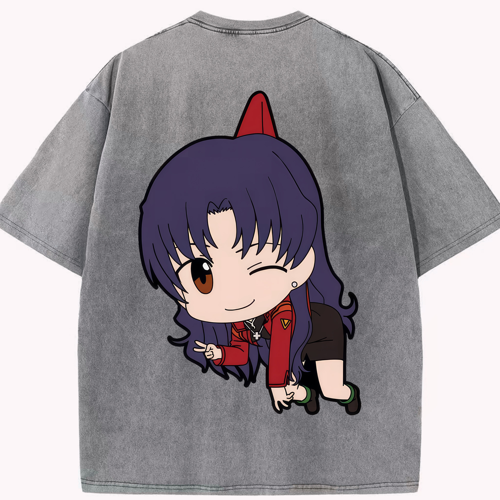 （画像用） EVA 新世紀エヴァンゲリオン 綿100% ヴィンテージ風 半袖Tシャツ（背面プリント）
