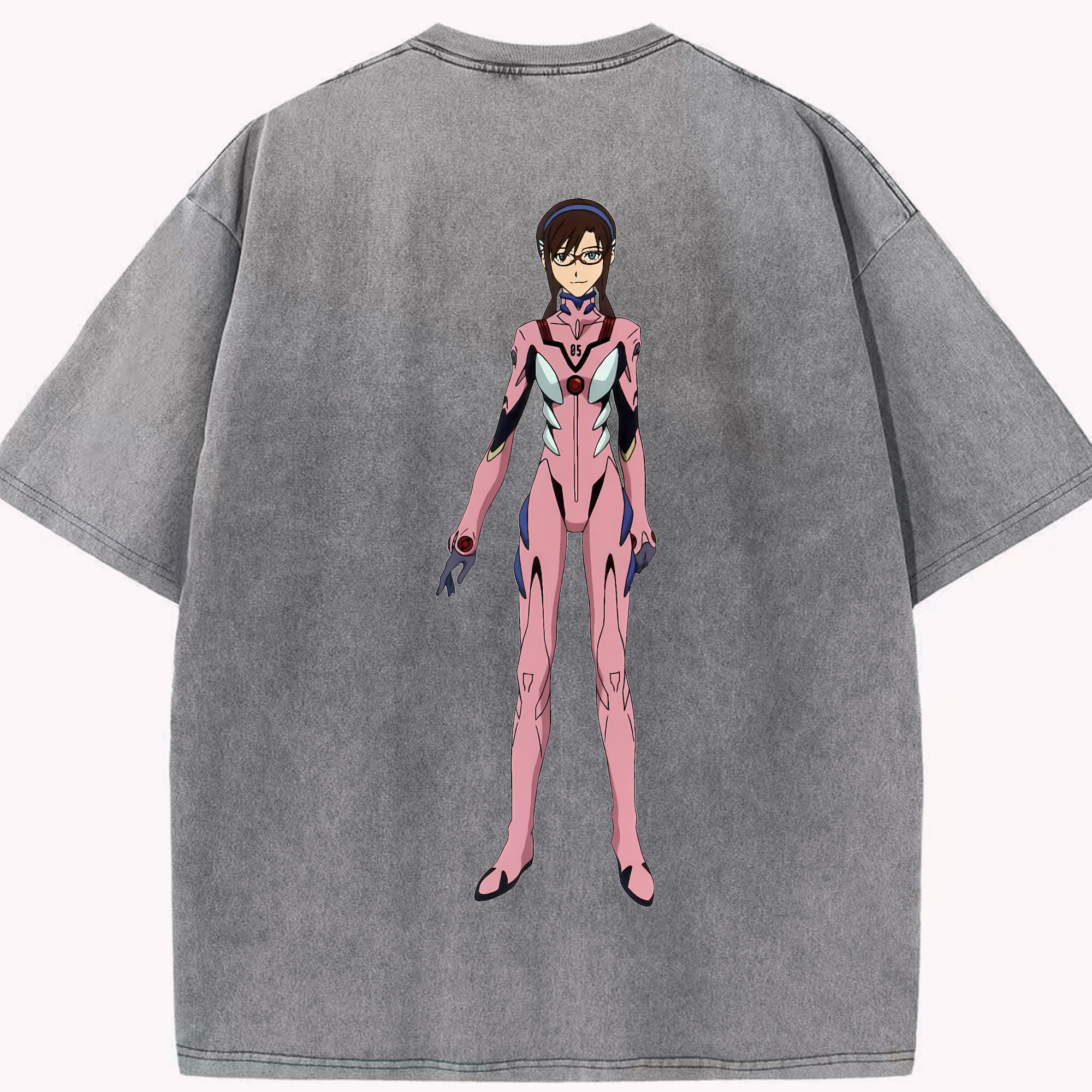 （画像用） EVA 新世紀エヴァンゲリオン 綿100% ヴィンテージ風 半袖Tシャツ（背面プリント）