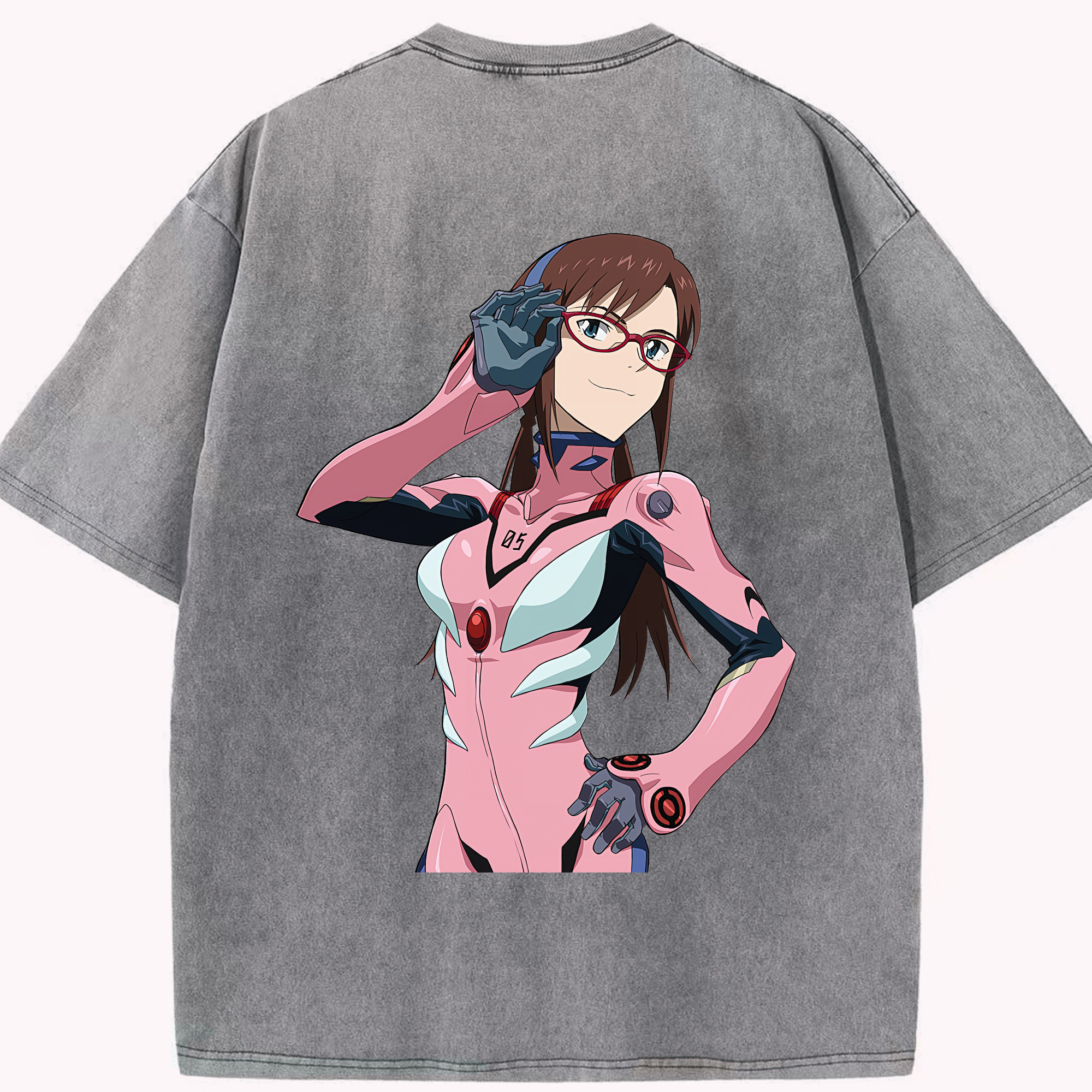 （画像用） EVA 新世紀エヴァンゲリオン 綿100% ヴィンテージ風 半袖Tシャツ（背面プリント）