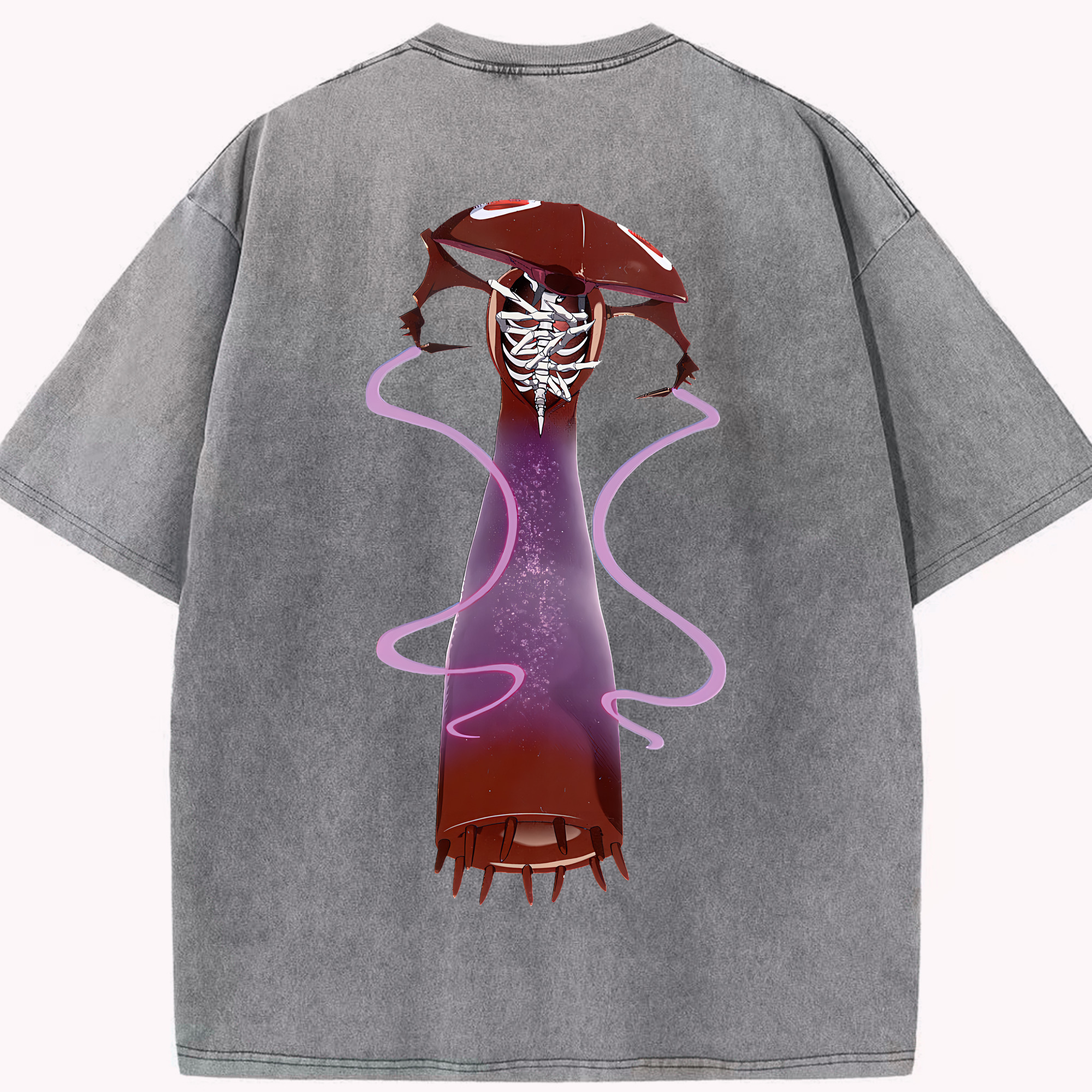 （画像用） EVA 新世紀エヴァンゲリオン 綿100% ヴィンテージ風 半袖Tシャツ（背面プリント）