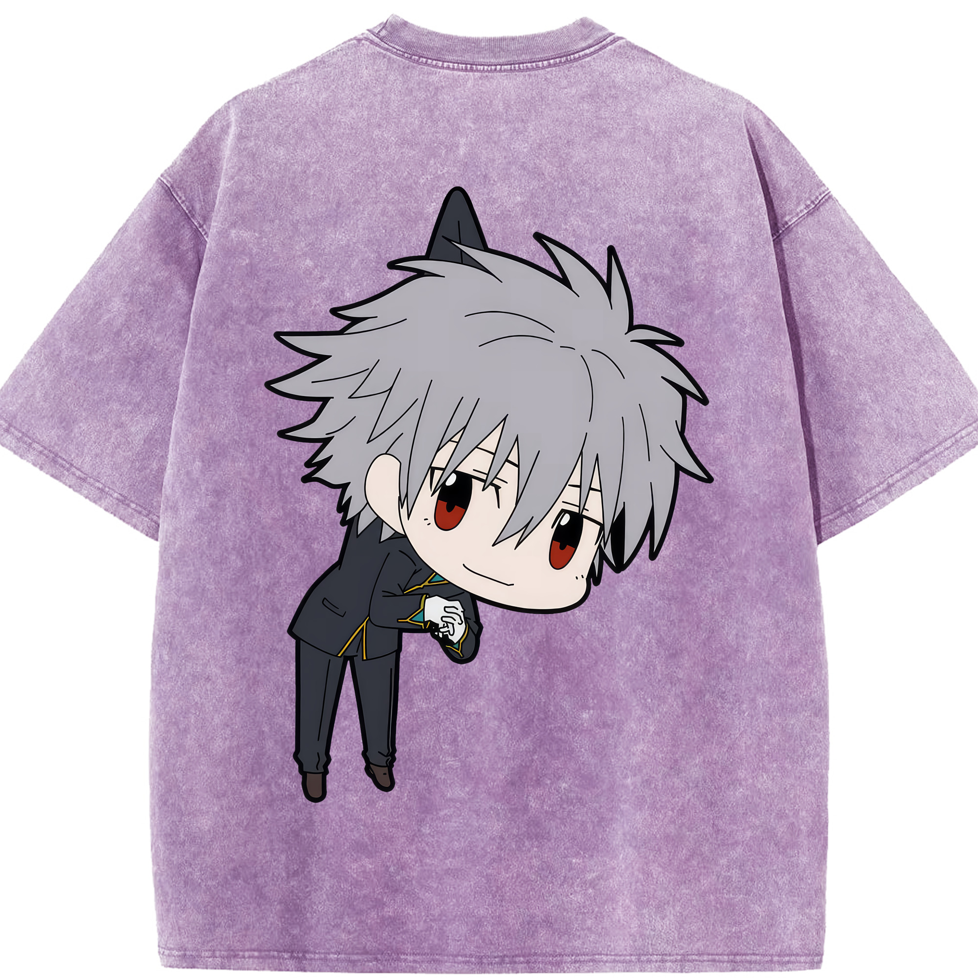 （画像用） EVA 新世紀エヴァンゲリオン 綿100% ヴィンテージ風 半袖Tシャツ（背面プリント）