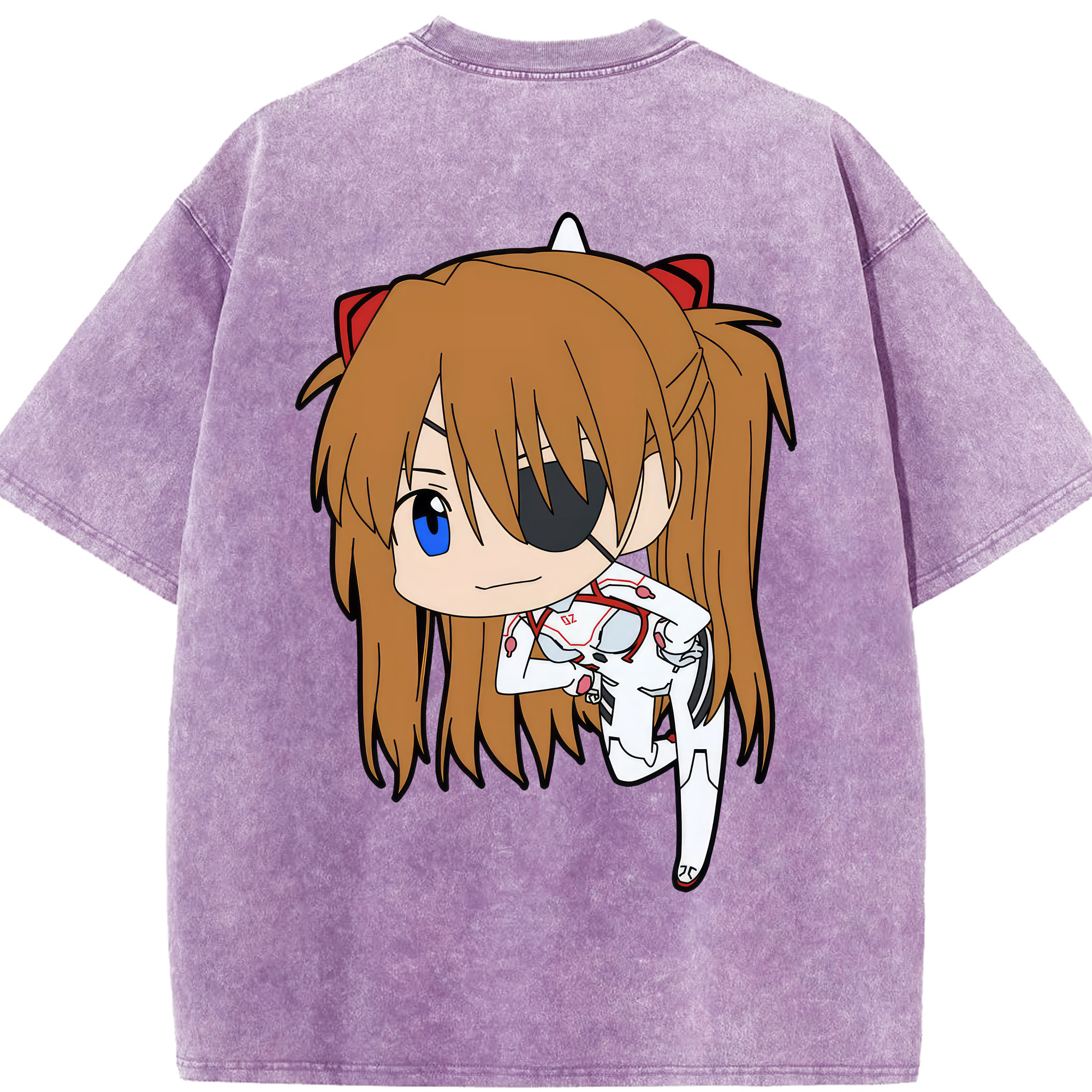 （画像用） EVA 新世紀エヴァンゲリオン 綿100% ヴィンテージ風 半袖Tシャツ（背面プリント）