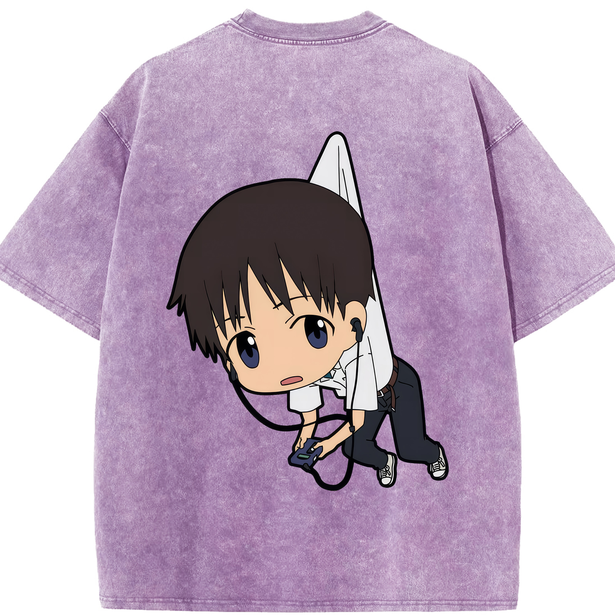（画像用） EVA 新世紀エヴァンゲリオン 綿100% ヴィンテージ風 半袖Tシャツ（背面プリント）