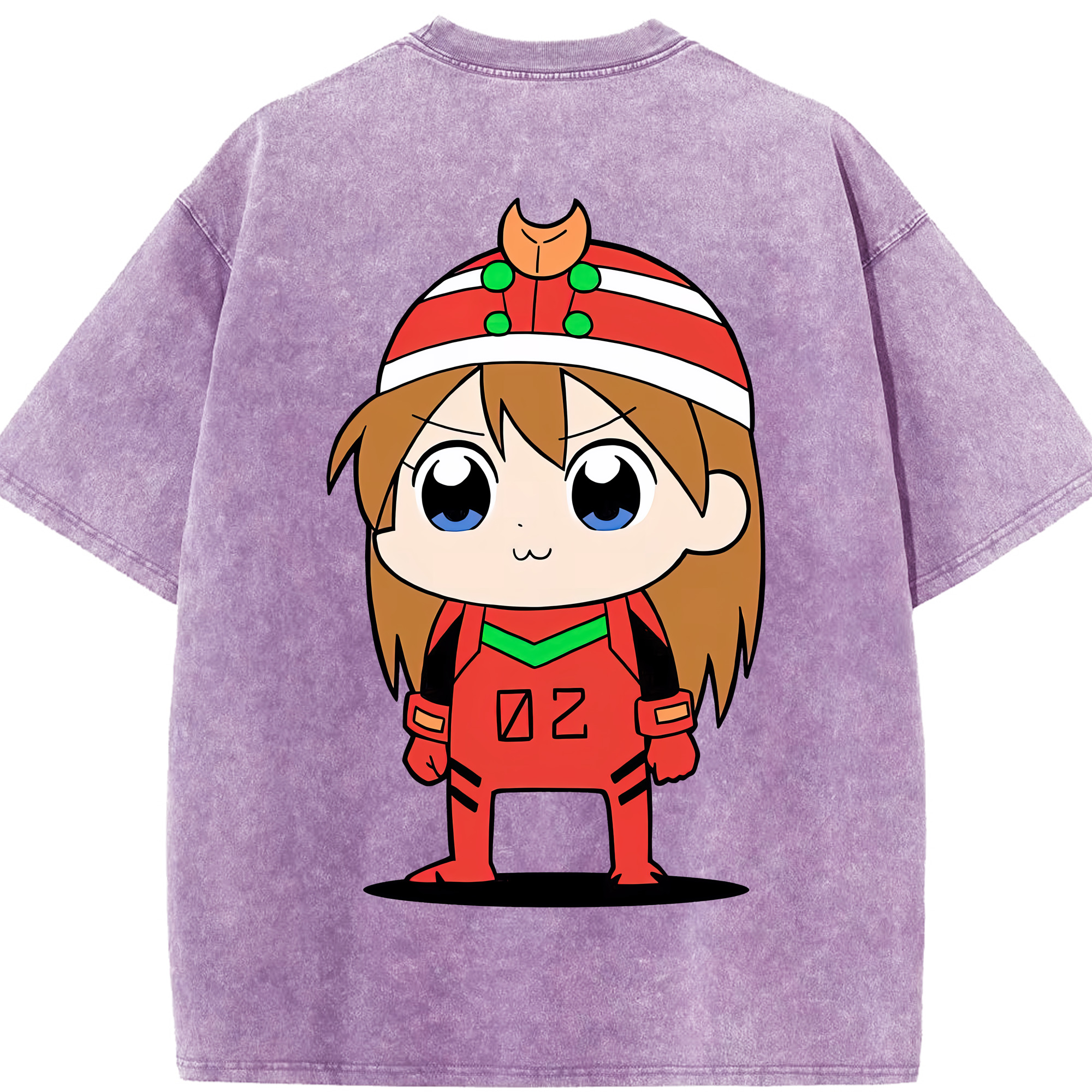 （画像用） EVA 新世紀エヴァンゲリオン 綿100% ヴィンテージ風 半袖Tシャツ（背面プリント）