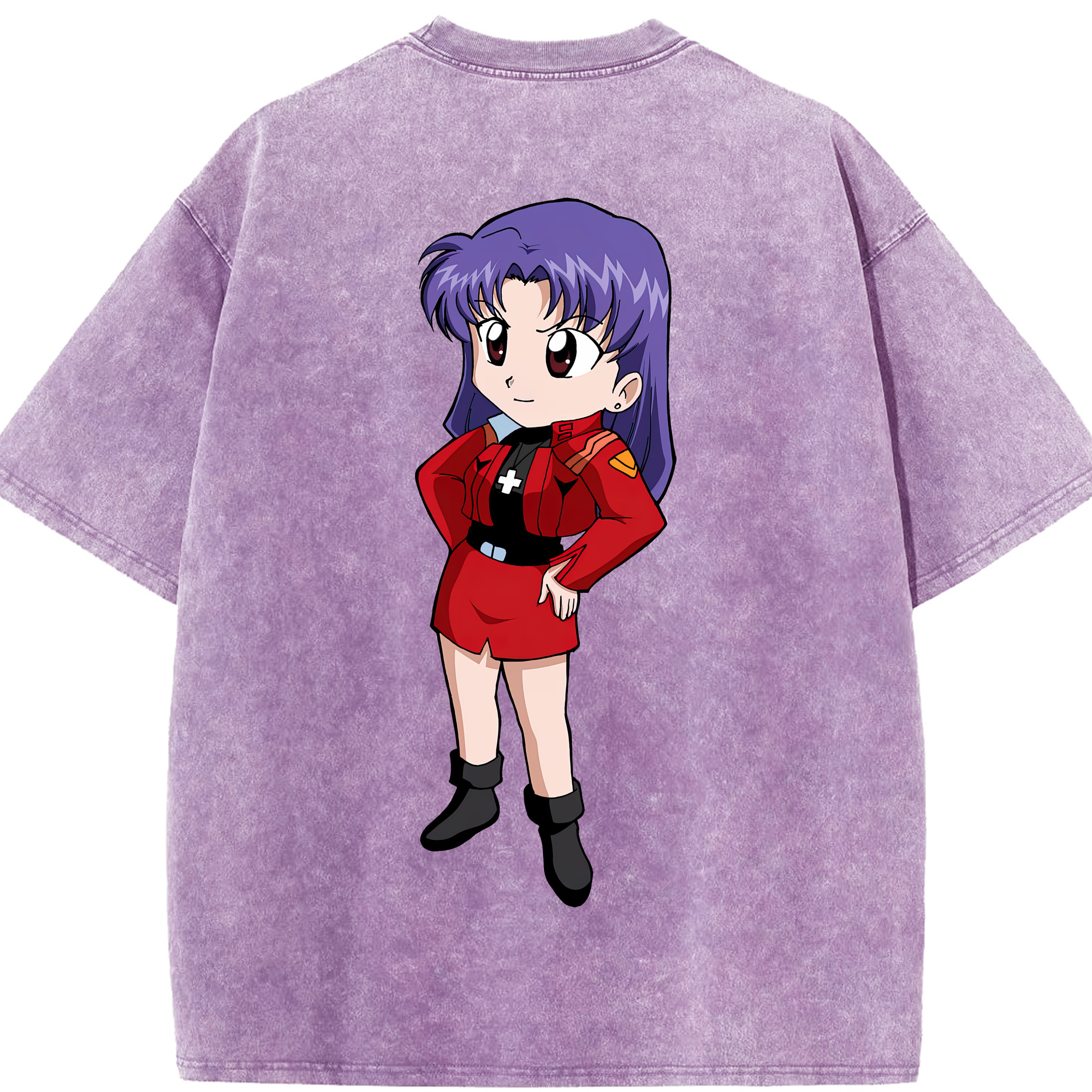 （画像用） EVA 新世紀エヴァンゲリオン 綿100% ヴィンテージ風 半袖Tシャツ（背面プリント）