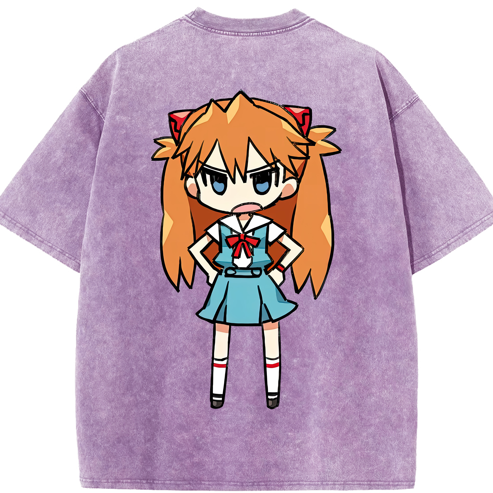 （画像用） EVA 新世紀エヴァンゲリオン 綿100% ヴィンテージ風 半袖Tシャツ（背面プリント）
