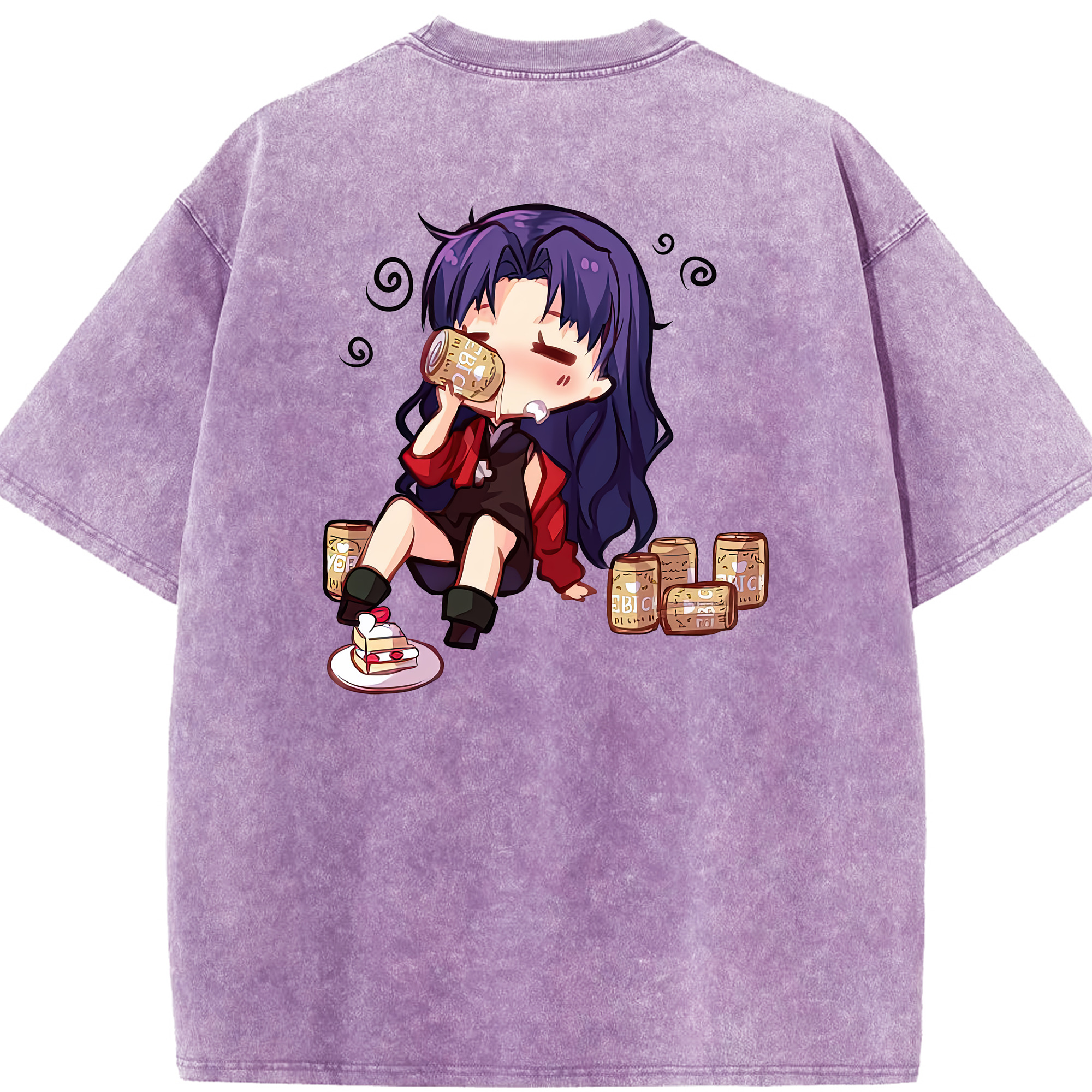 （画像用） EVA 新世紀エヴァンゲリオン 綿100% ヴィンテージ風 半袖Tシャツ（背面プリント）