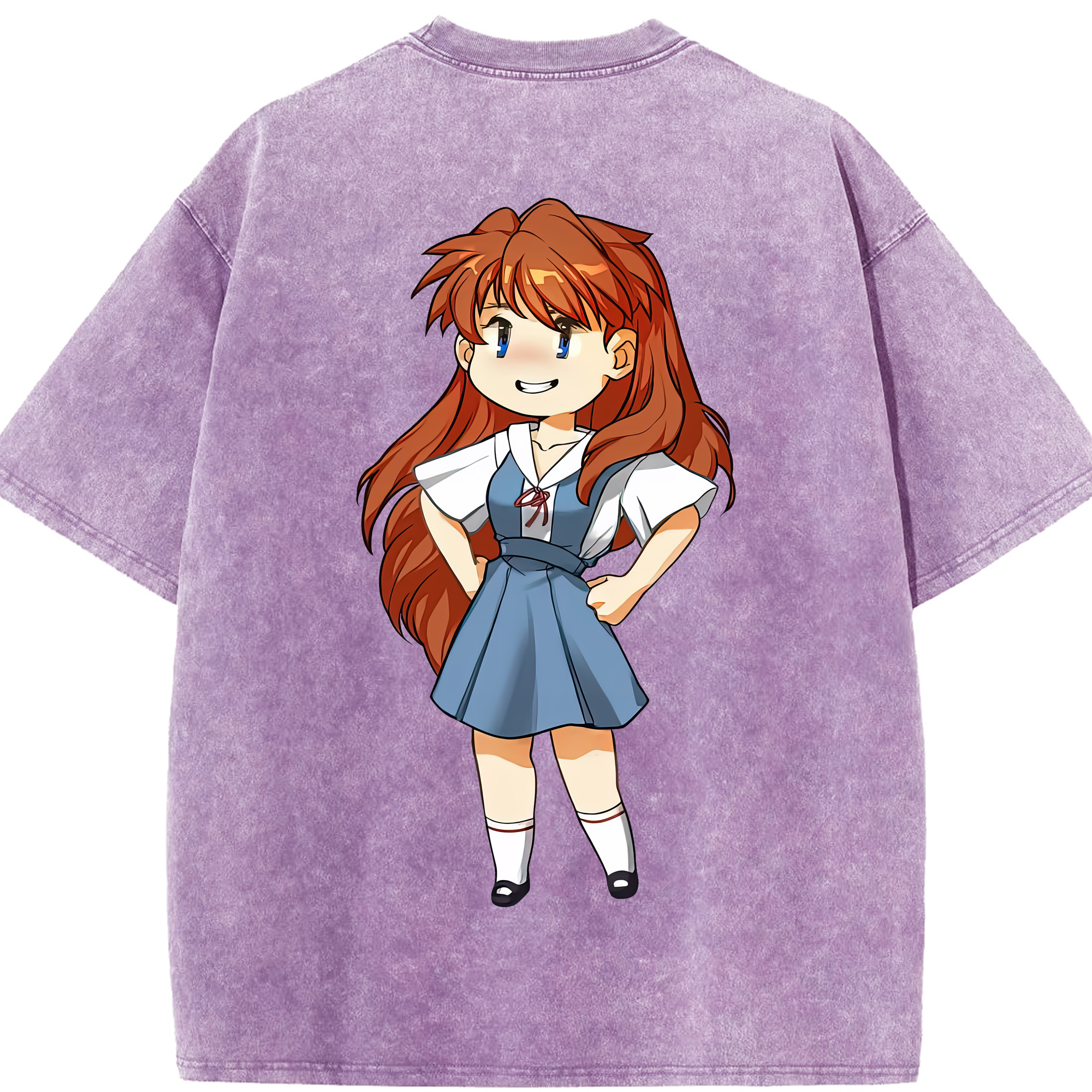 （画像用） EVA 新世紀エヴァンゲリオン 綿100% ヴィンテージ風 半袖Tシャツ（背面プリント）