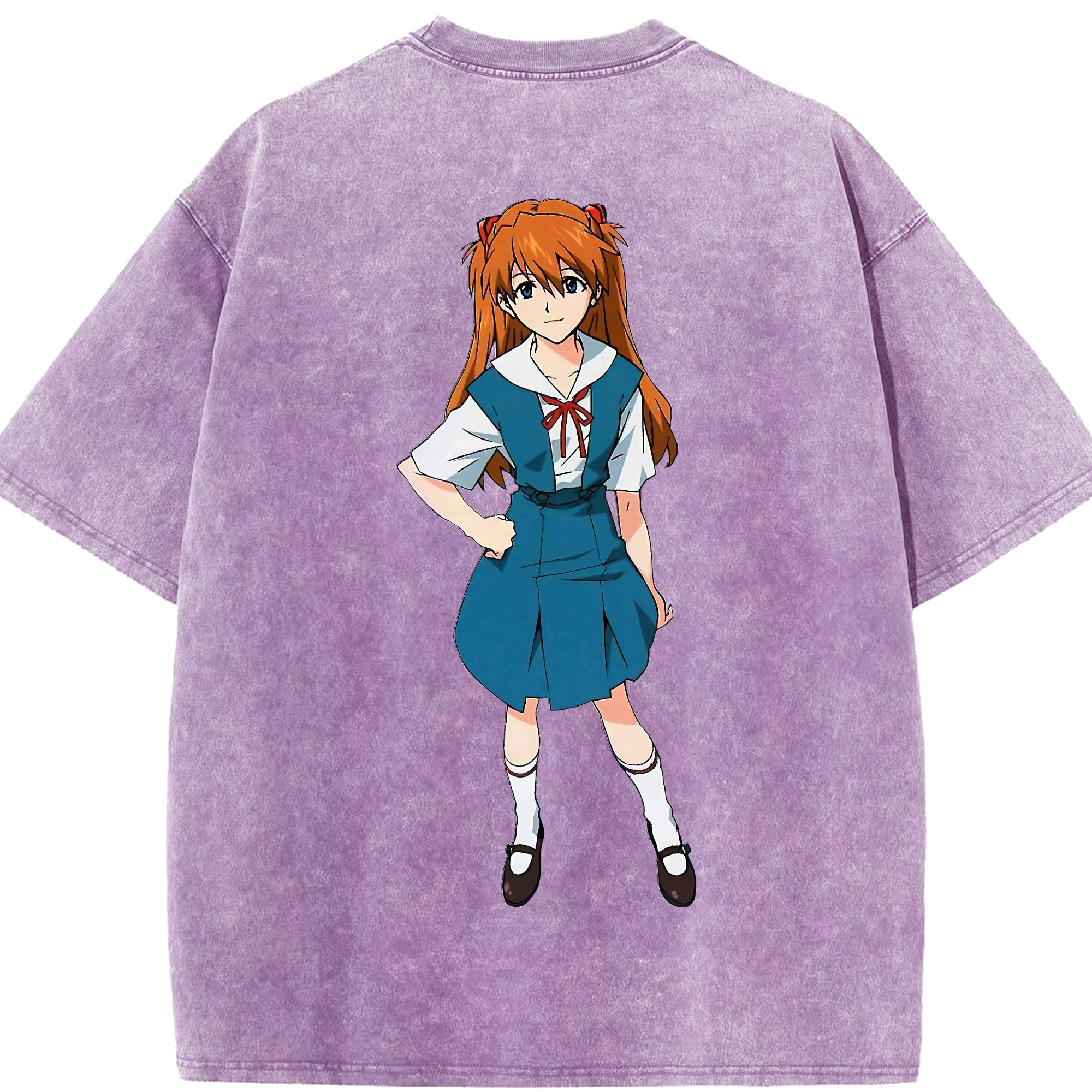 （画像用） EVA 新世紀エヴァンゲリオン 綿100% ヴィンテージ風 半袖Tシャツ（背面プリント）