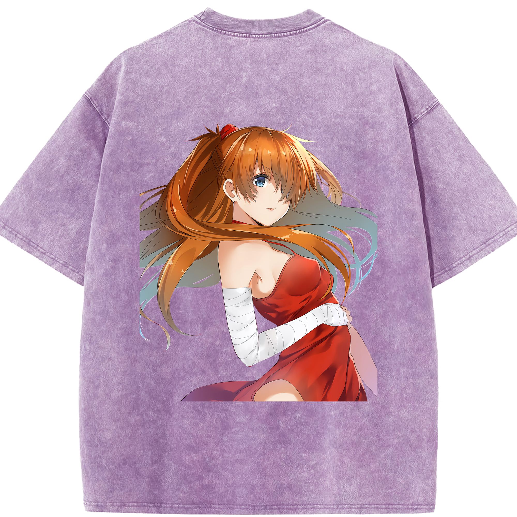 （画像用） EVA 新世紀エヴァンゲリオン 綿100% ヴィンテージ風 半袖Tシャツ（背面プリント）