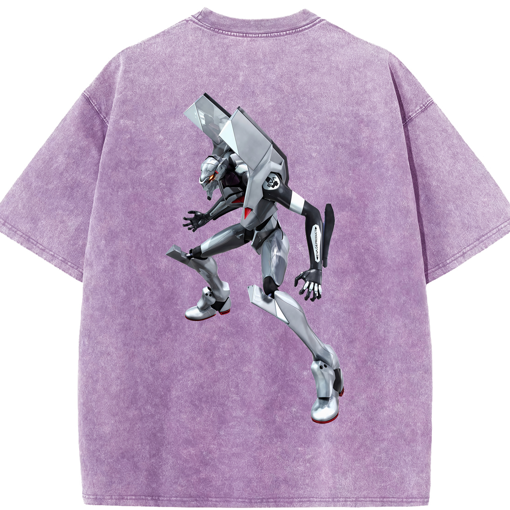 （画像用） EVA 新世紀エヴァンゲリオン 綿100% ヴィンテージ風 半袖Tシャツ（背面プリント）
