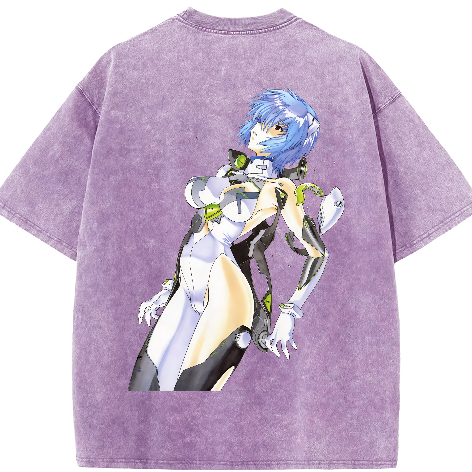 （画像用） EVA 新世紀エヴァンゲリオン 綿100% ヴィンテージ風 半袖Tシャツ（背面プリント）