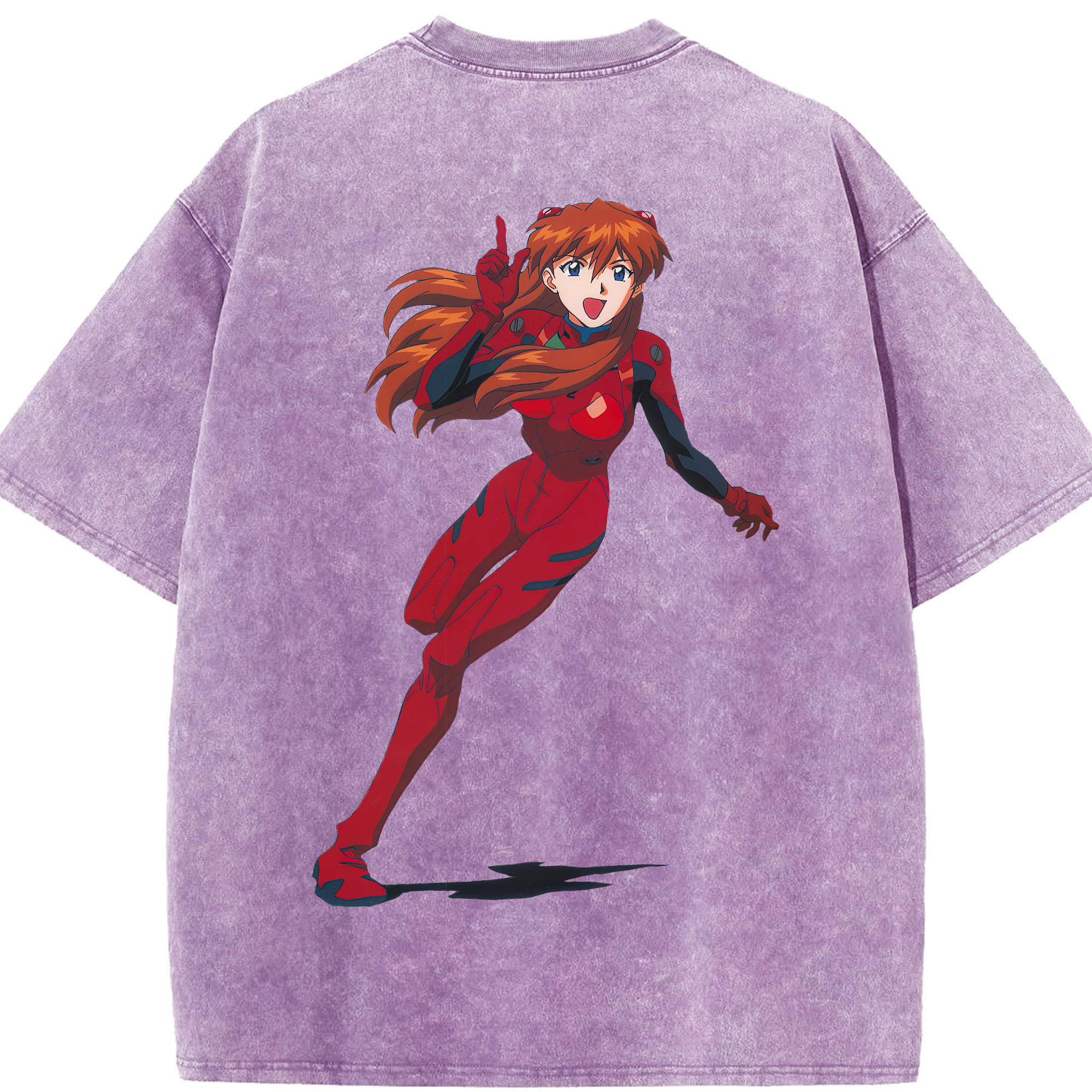 （画像用） EVA 新世紀エヴァンゲリオン 綿100% ヴィンテージ風 半袖Tシャツ（背面プリント）