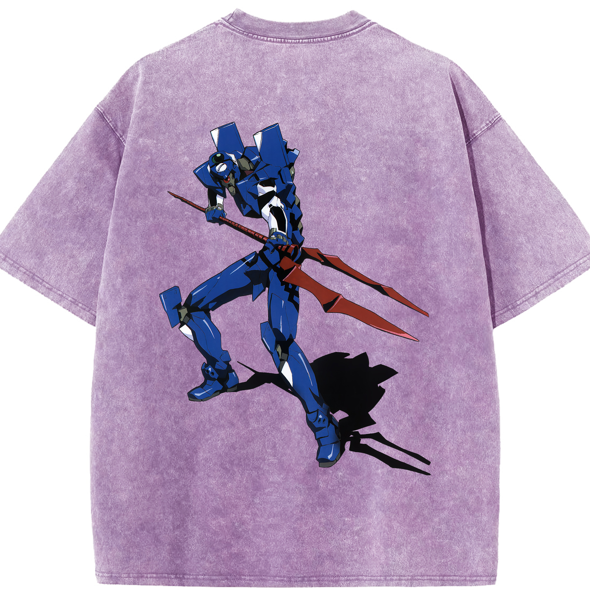（画像用） EVA 新世紀エヴァンゲリオン 綿100% ヴィンテージ風 半袖Tシャツ（背面プリント）