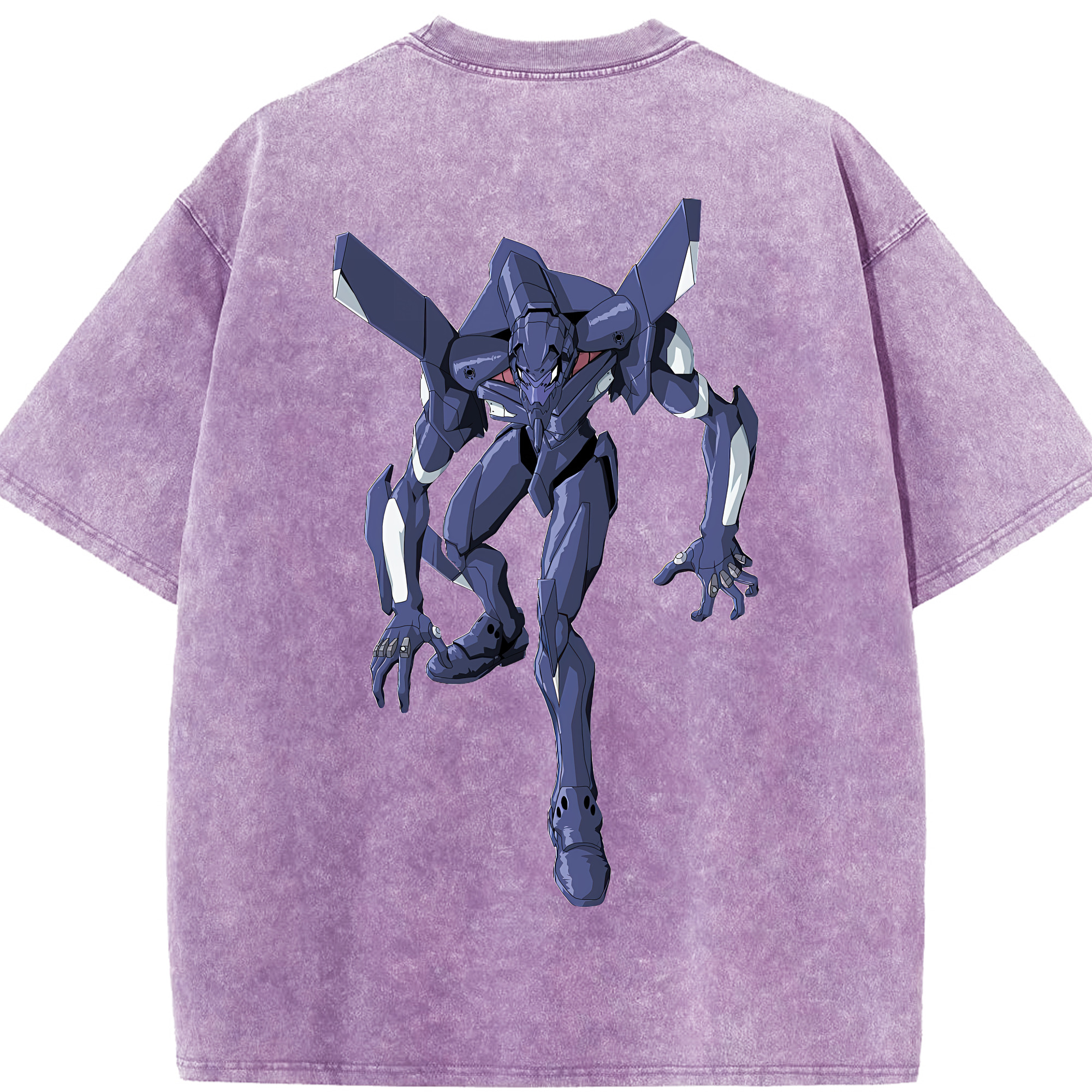 （画像用） EVA 新世紀エヴァンゲリオン 綿100% ヴィンテージ風 半袖Tシャツ（背面プリント）