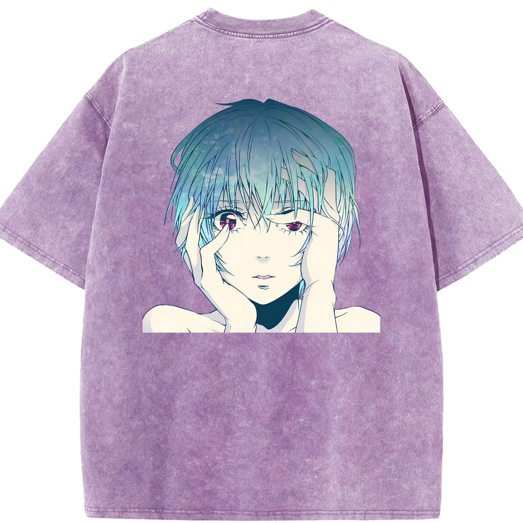 （画像用） EVA 新世紀エヴァンゲリオン 綿100% ヴィンテージ風 半袖Tシャツ（背面プリント）