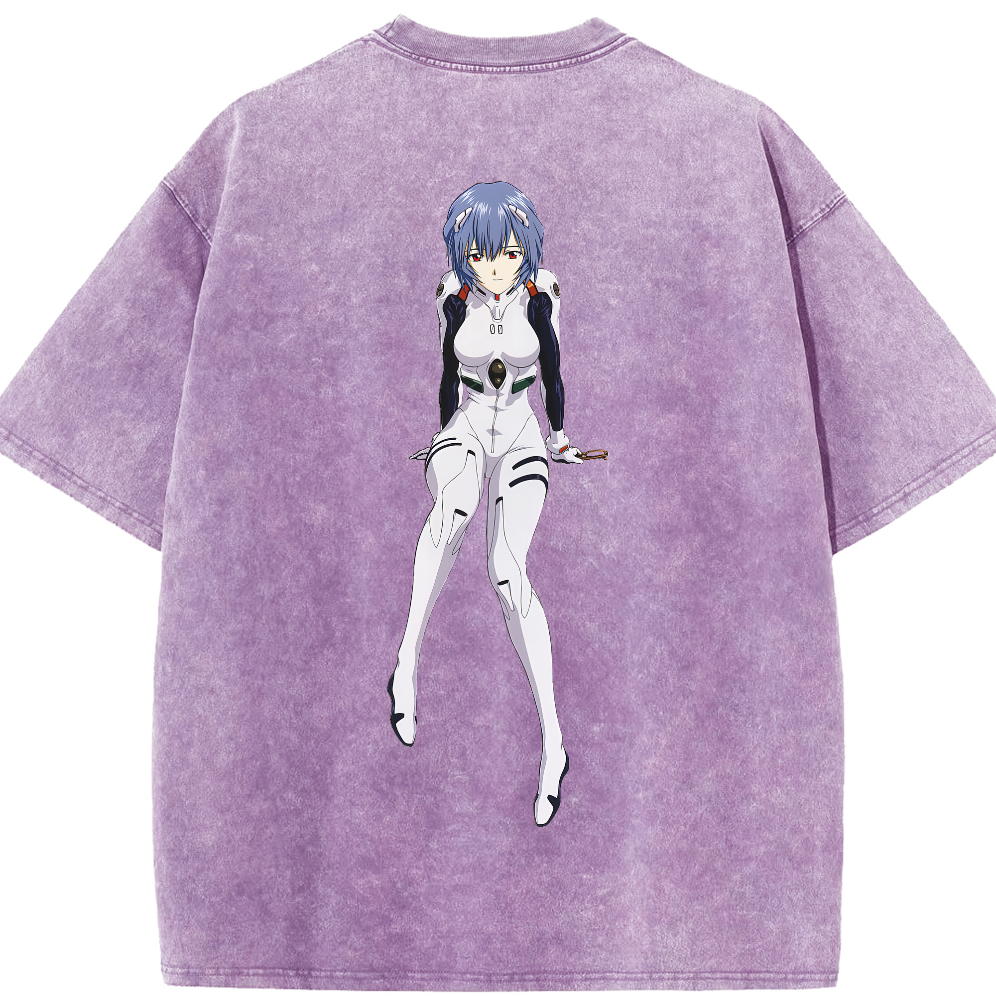 （画像用） EVA 新世紀エヴァンゲリオン 綿100% ヴィンテージ風 半袖Tシャツ（背面プリント）