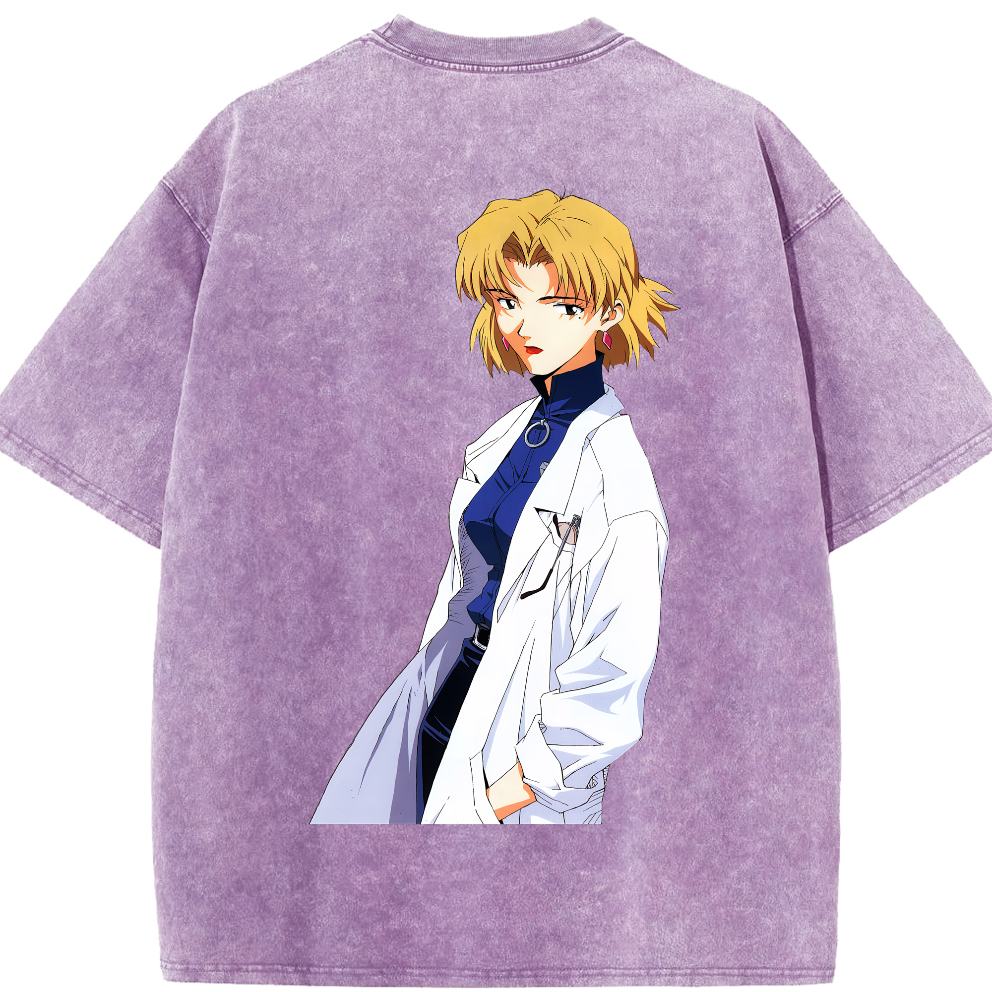 （画像用） EVA 新世紀エヴァンゲリオン 綿100% ヴィンテージ風 半袖Tシャツ（背面プリント）