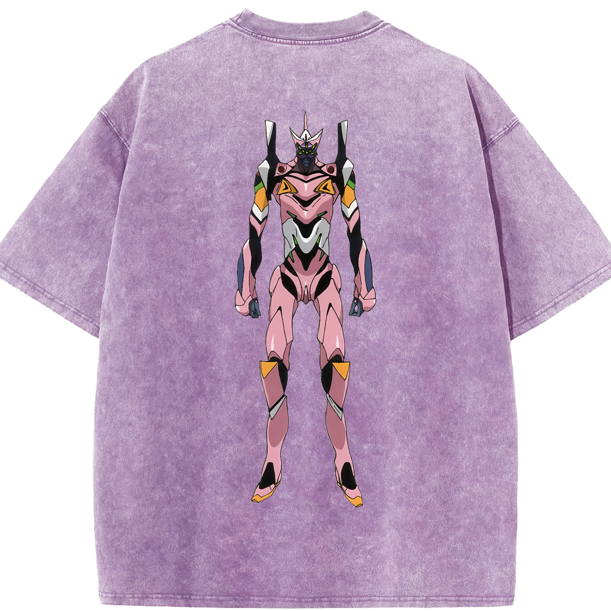 （画像用） EVA 新世紀エヴァンゲリオン 綿100% ヴィンテージ風 半袖Tシャツ（背面プリント）