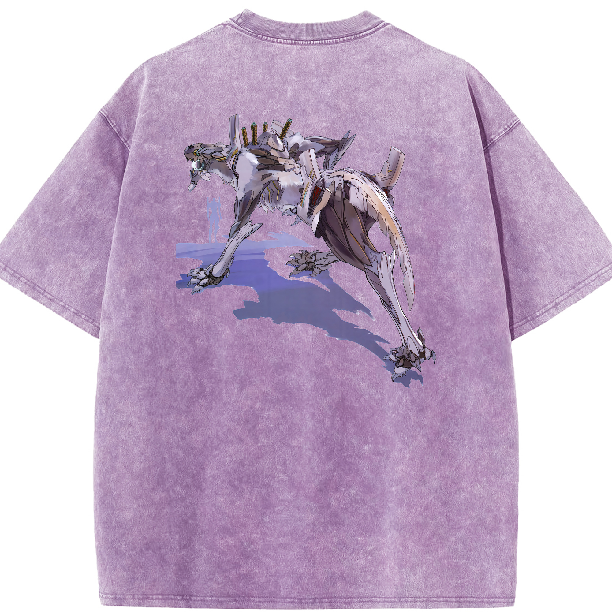 （画像用） EVA 新世紀エヴァンゲリオン 綿100% ヴィンテージ風 半袖Tシャツ（背面プリント）