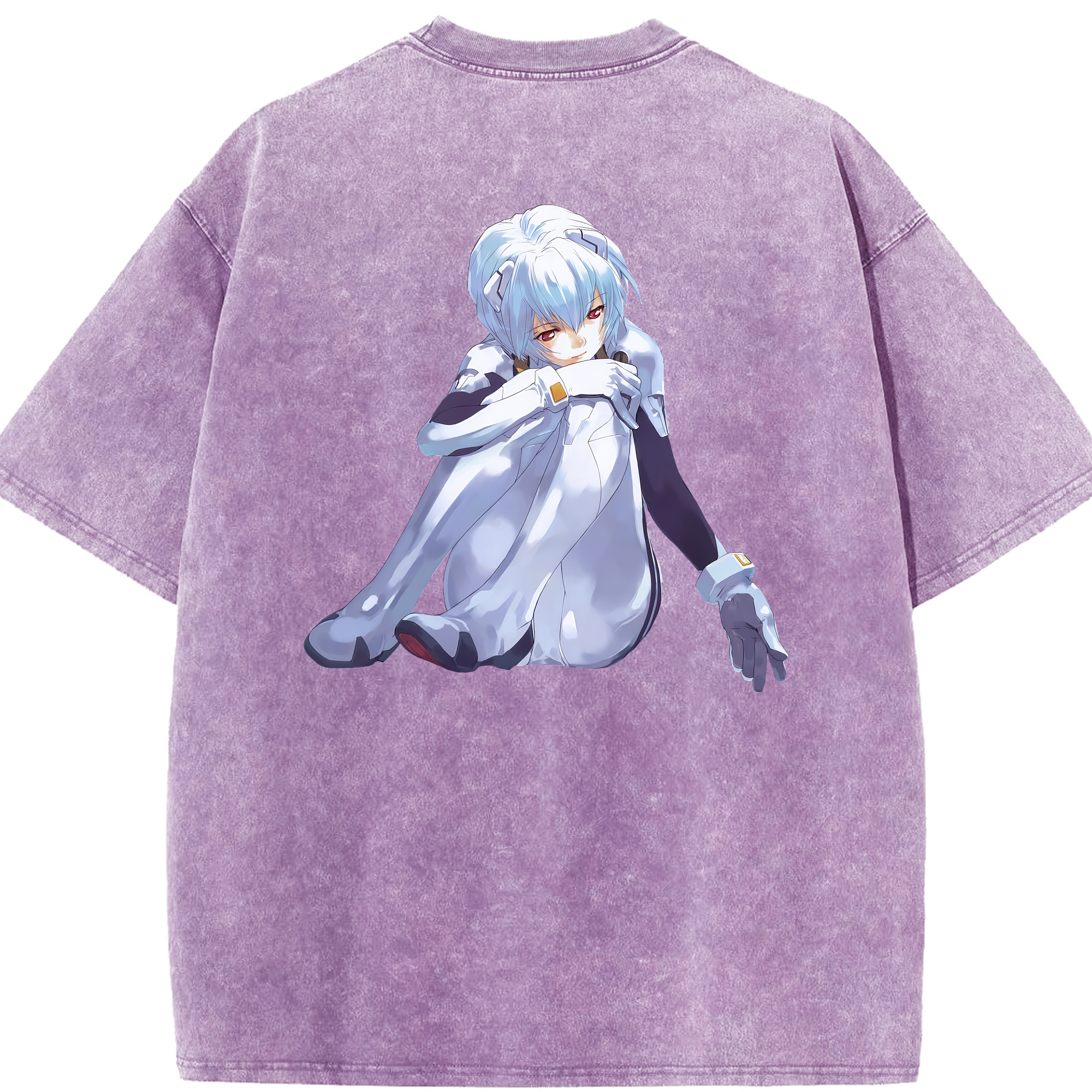 （画像用） EVA 新世紀エヴァンゲリオン 綿100% ヴィンテージ風 半袖Tシャツ（背面プリント）