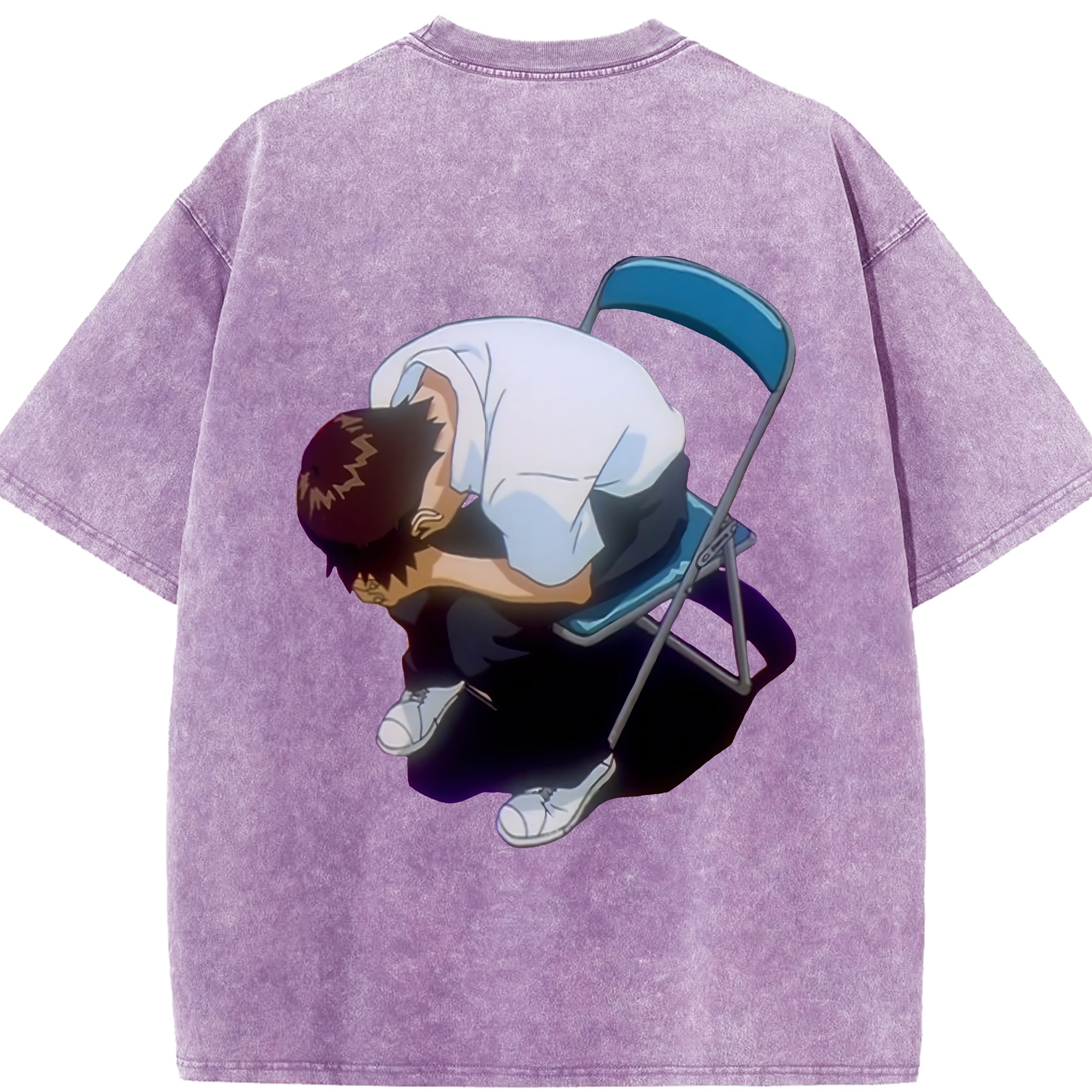 （画像用） EVA 新世紀エヴァンゲリオン 綿100% ヴィンテージ風 半袖Tシャツ（背面プリント）