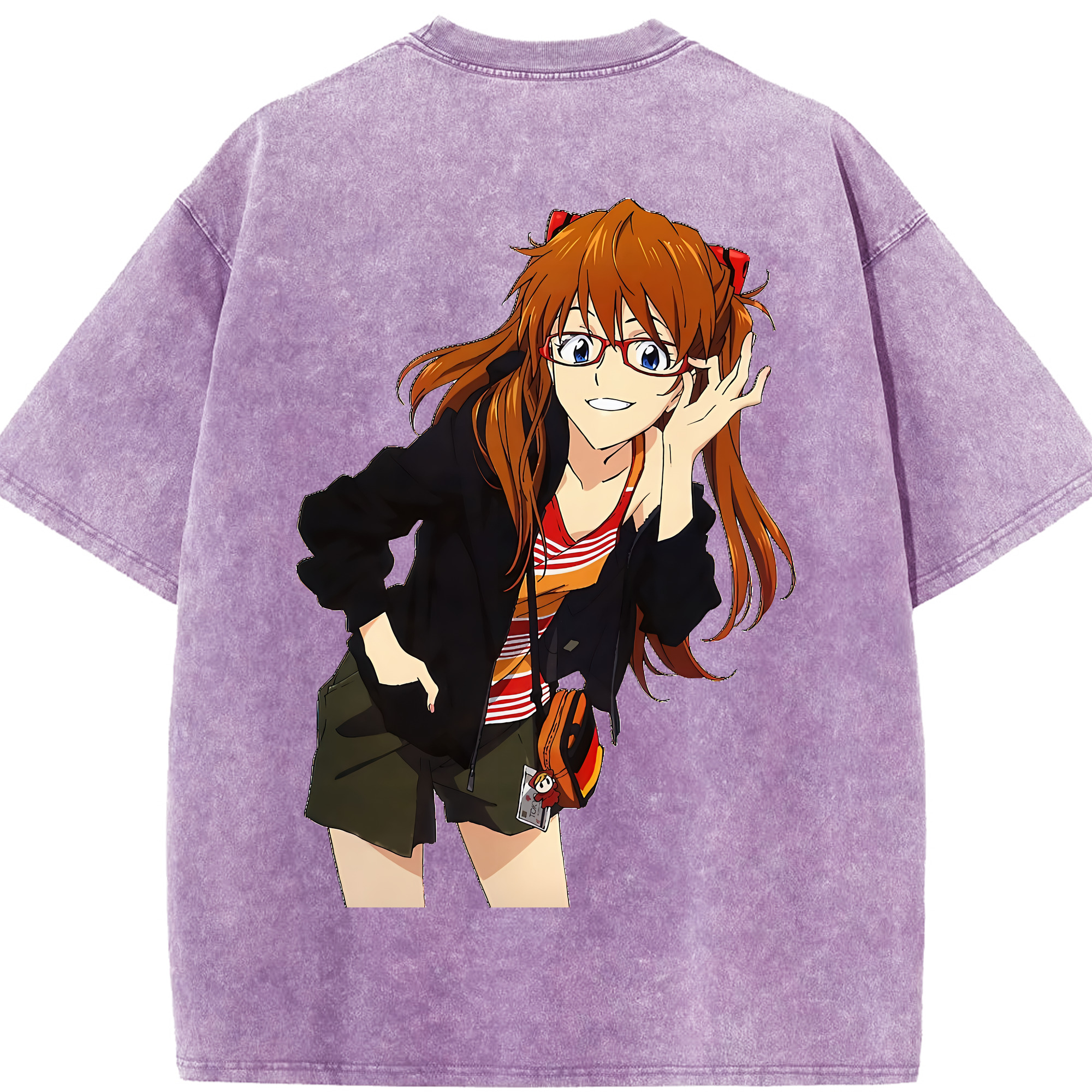 （画像用） EVA 新世紀エヴァンゲリオン 綿100% ヴィンテージ風 半袖Tシャツ（背面プリント）